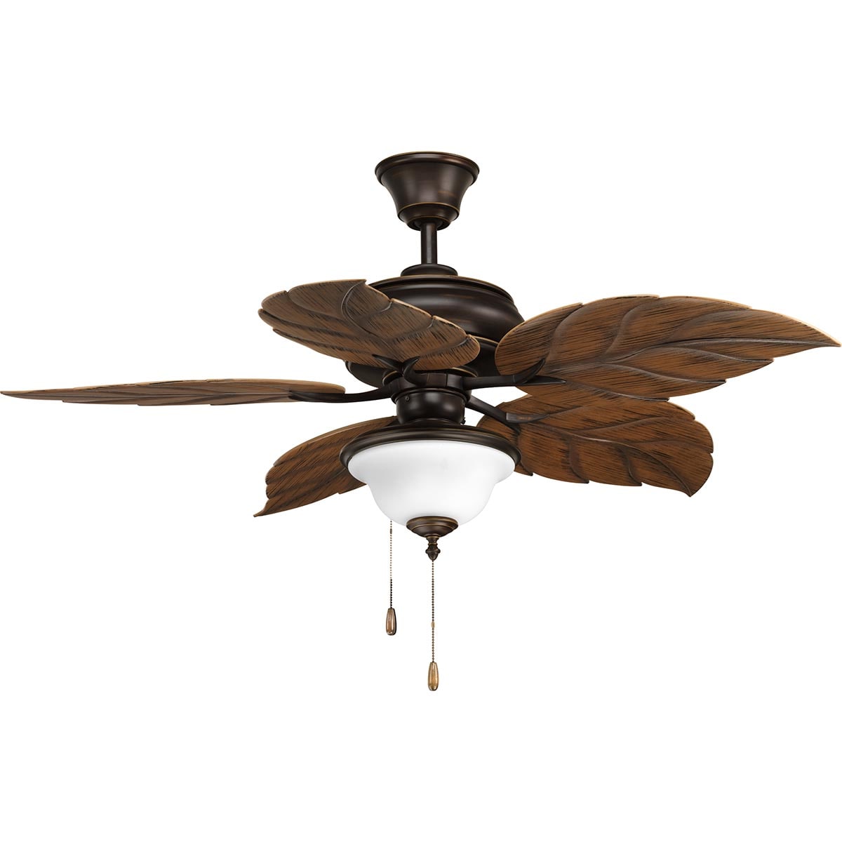 Antique Bronze 11" LED Fan Light Kit with Seeded Glass