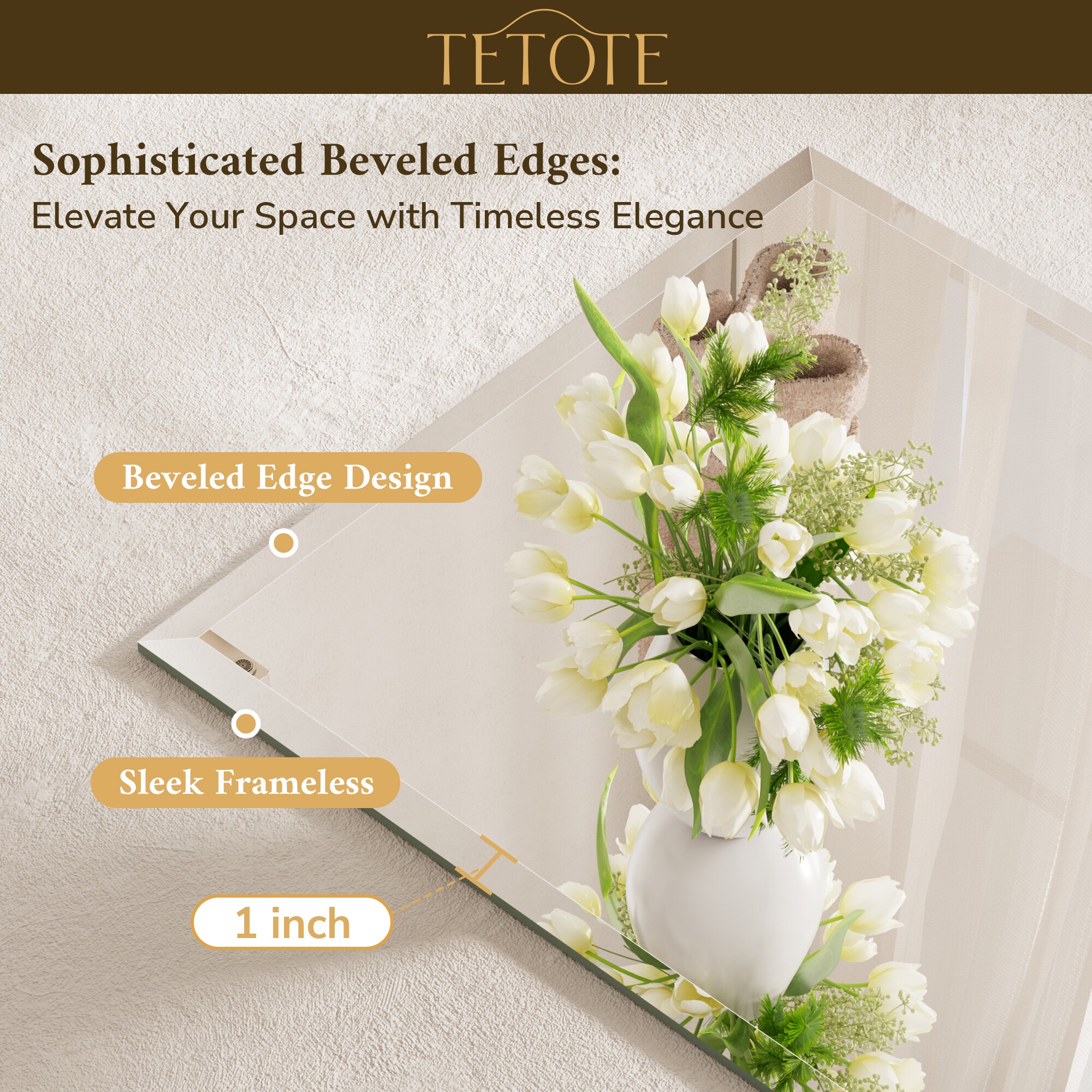 TETOTE LW-TE-BM63-6176 Framed-Bath-Mirrors - View #7