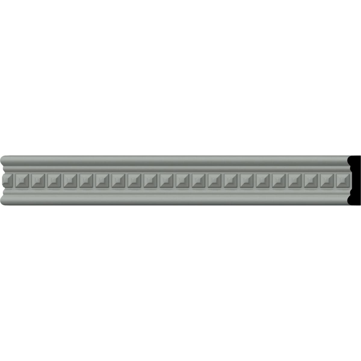 Ekena Millwork MLD01X00SQ Sequential 1-3/8-in x 7-ft 10-1/2-in Primed Polyurethane Chair rail Moulding
