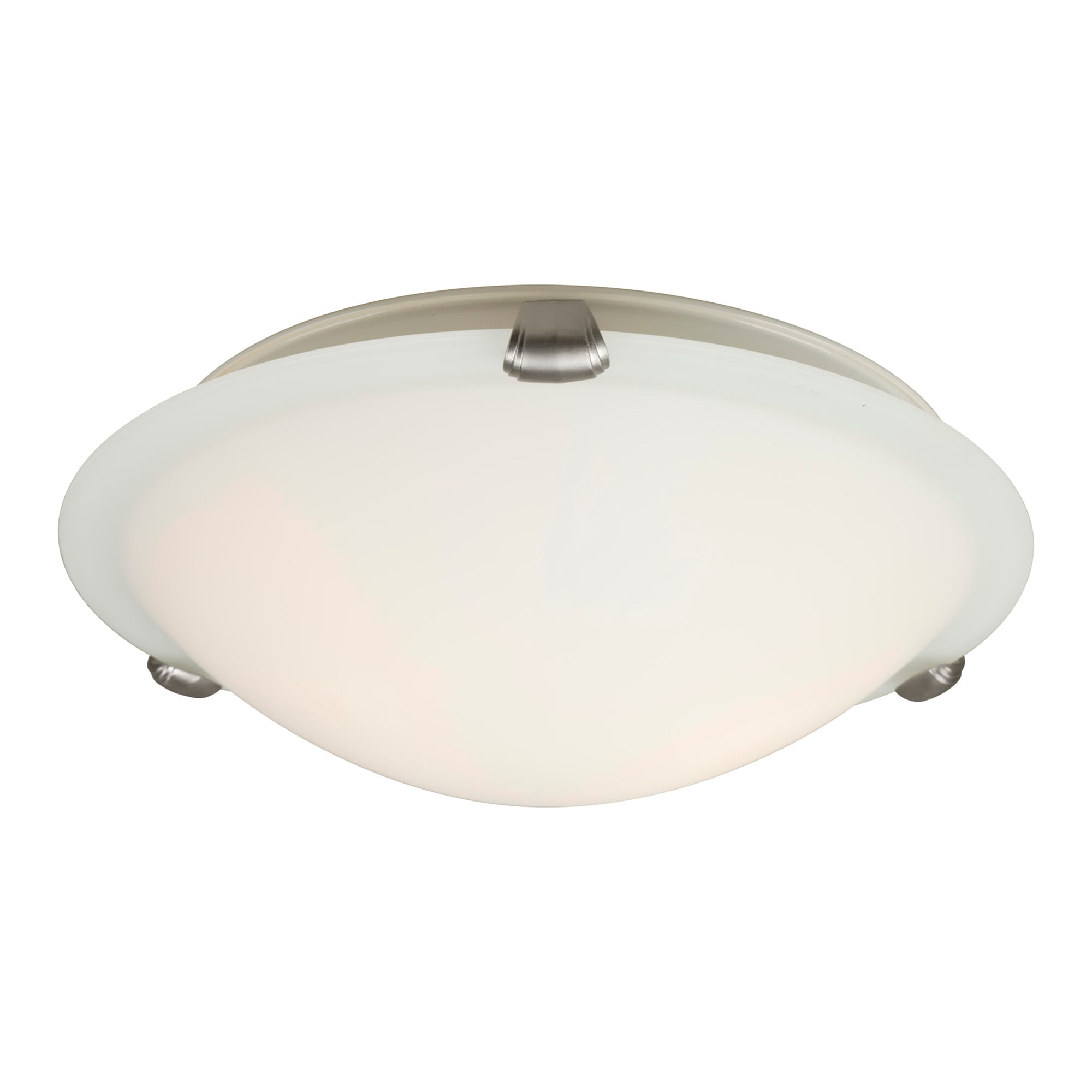 Forte Lighting 2799-02-55 Cirrus 2 -Light 12-in Brushed Nickel Flush Mount Light