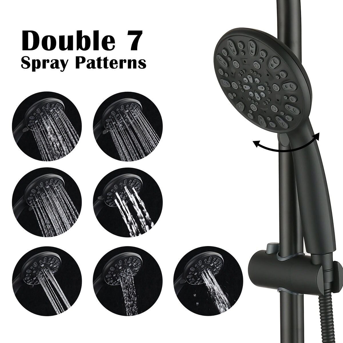 Wooakway FXLS0609-608A612 Showerhead-Bar-Panels - View #6