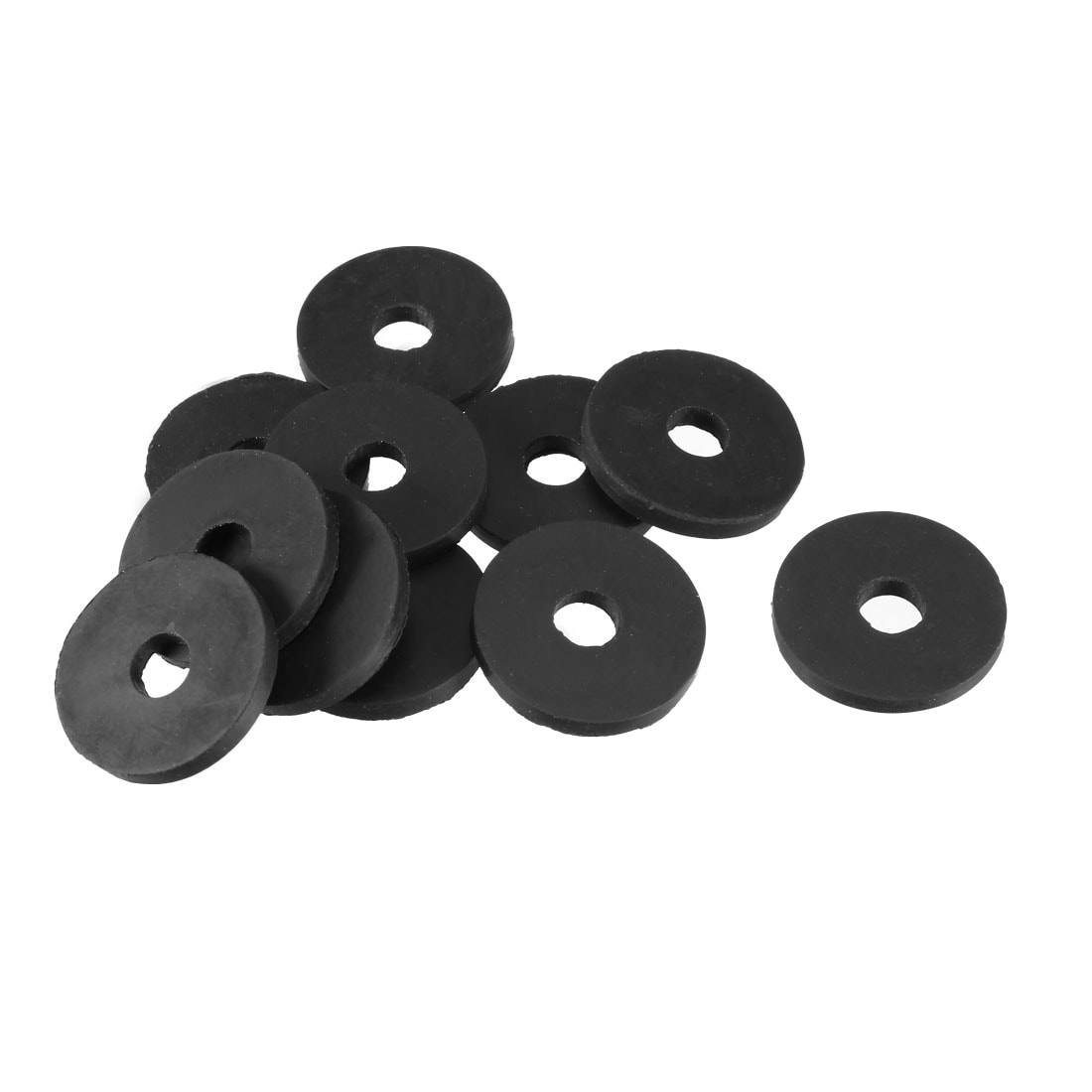 Unique Bargains Rubber Flat Washers 18mm OD 5mm ID 2mm Thickness for Faucet Pipe Water Hose 10pcs