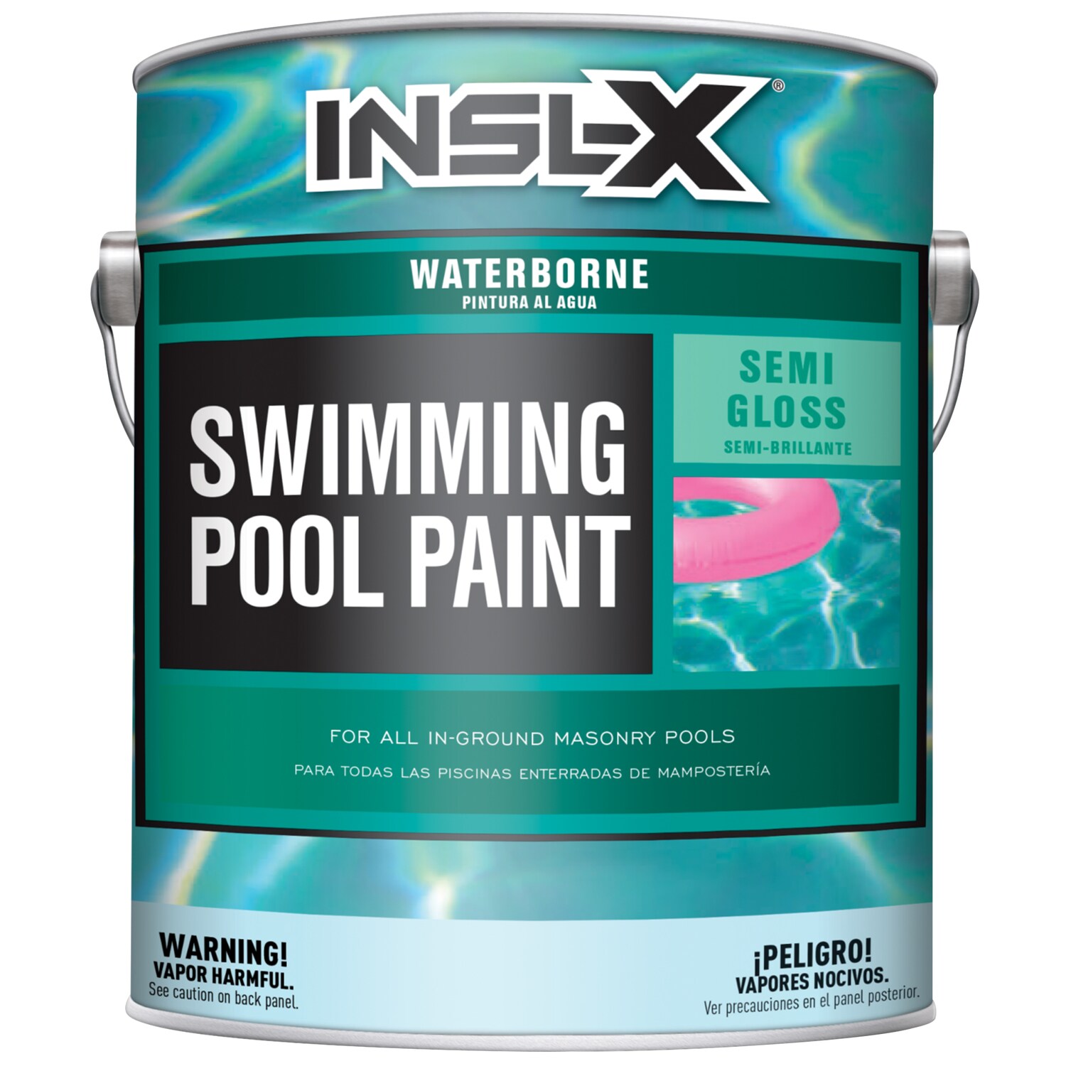 Benjamin Moore 1008499 INSL-X Tintable Semi-gloss Black Acrylic Waterproof Pool Paint (1-Gallon)