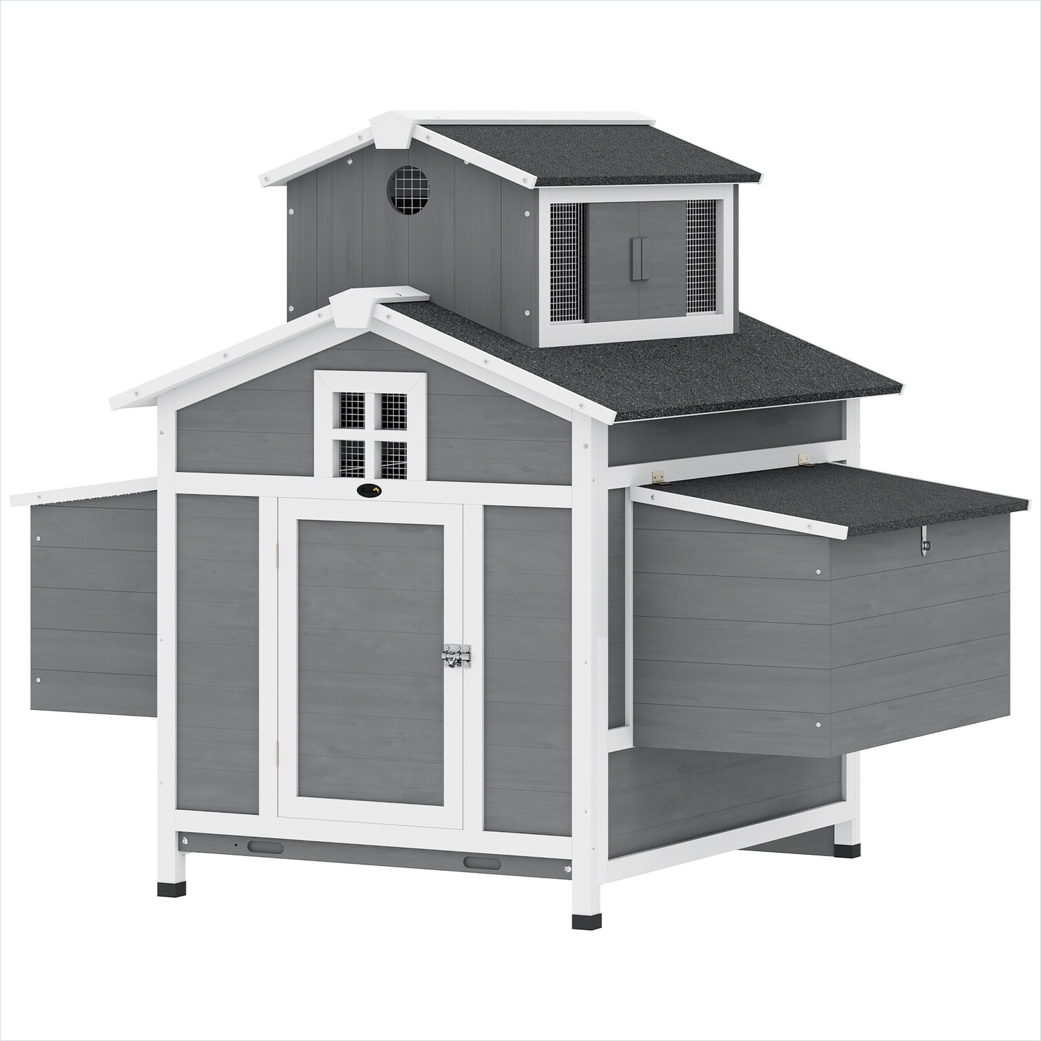 FlowLuxe MGS2D2WHBO82 Chicken-Coops-Rabbit-Hutches - View #2