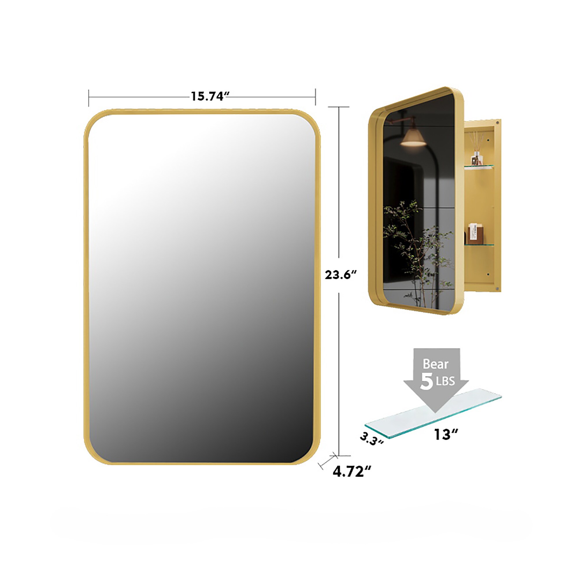 GDFStudio 320597 Bathroom-Wall-Cabinets - View #8