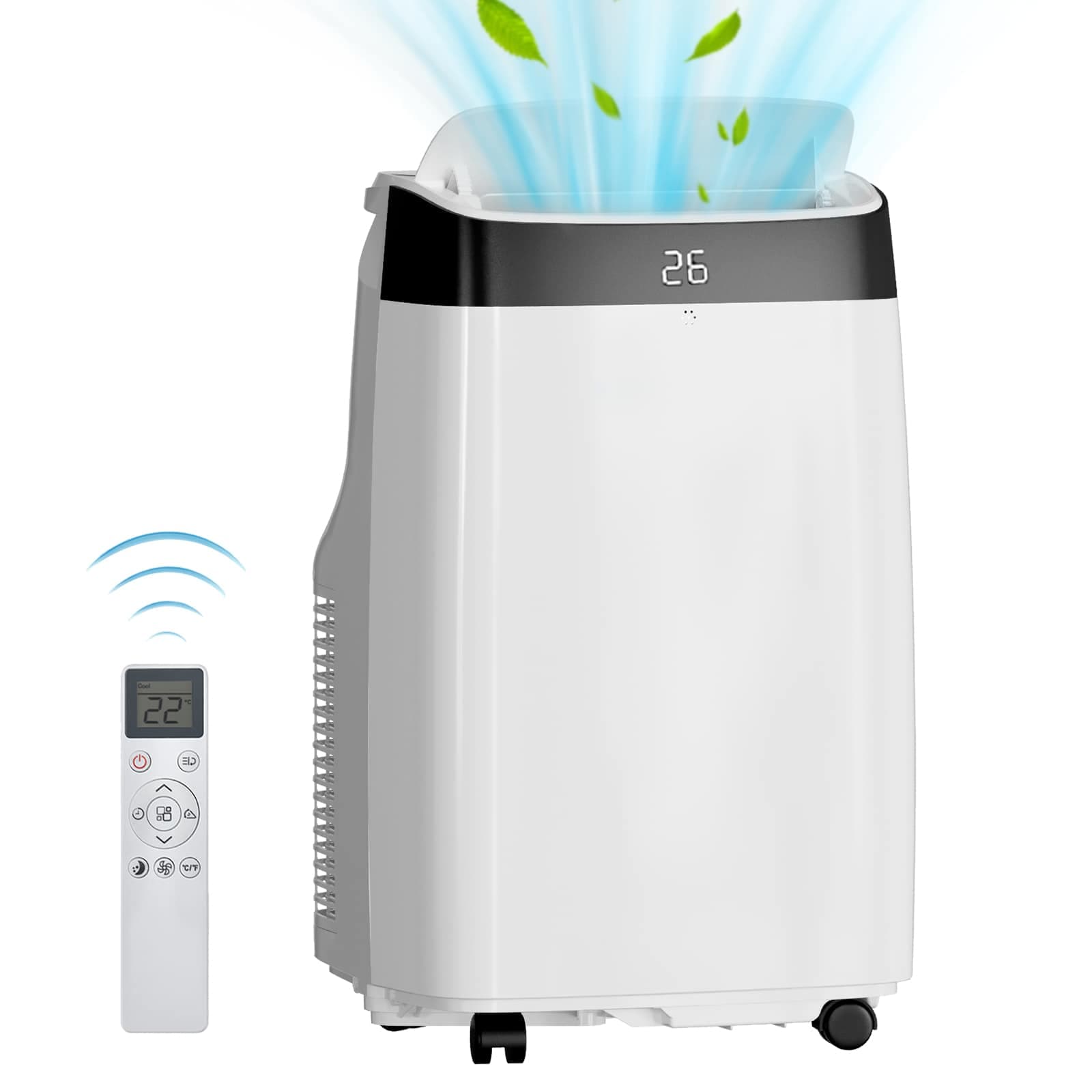 Qeetex SUN-PHO-0XJ0O4PK 10000 BTU Portable Air Conditioner 3 in 1 AC Unit Cools Up to 500 Sq Ft Efficient Cooling Room Air Conditioner