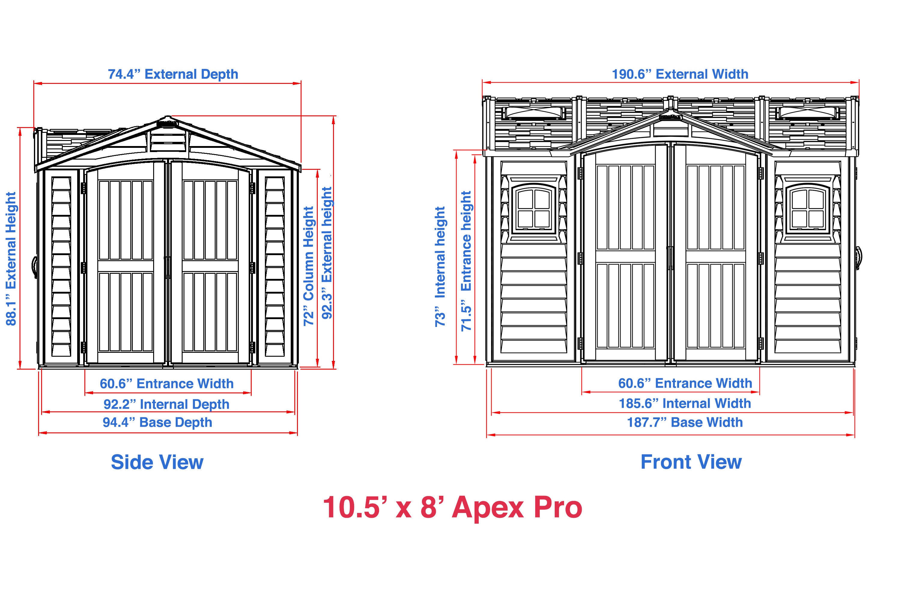 DuraMax Building Products 40116 Vinyl-Resin-Storage-Buildings - View #15