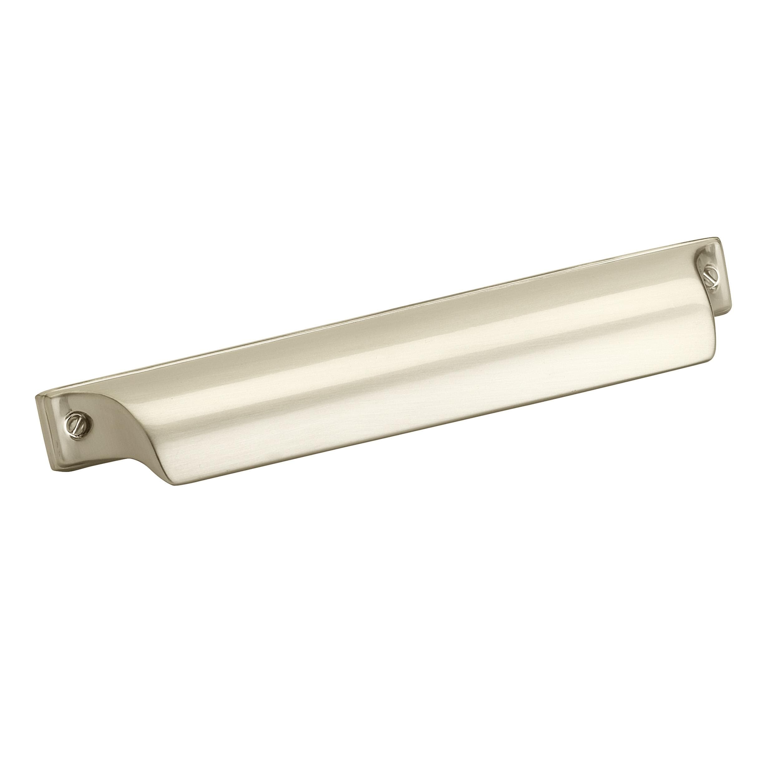 Amerock BP4523128SC Jolene 5-1/16-in , 128mm Center to Center Silver Champagne Rectangular Cup