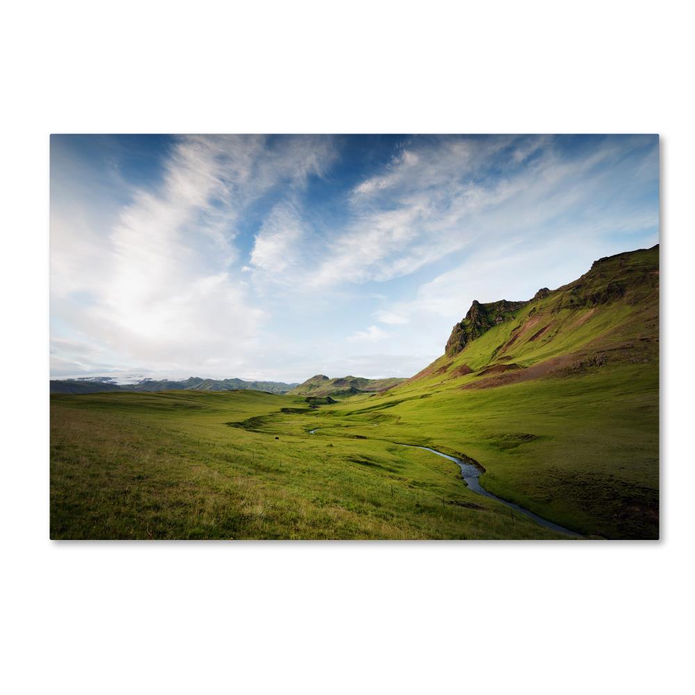 Trademark Fine Art Framed 16-in H x 24-in W Landscape Print on Canvas | HV9X36-B1624LED