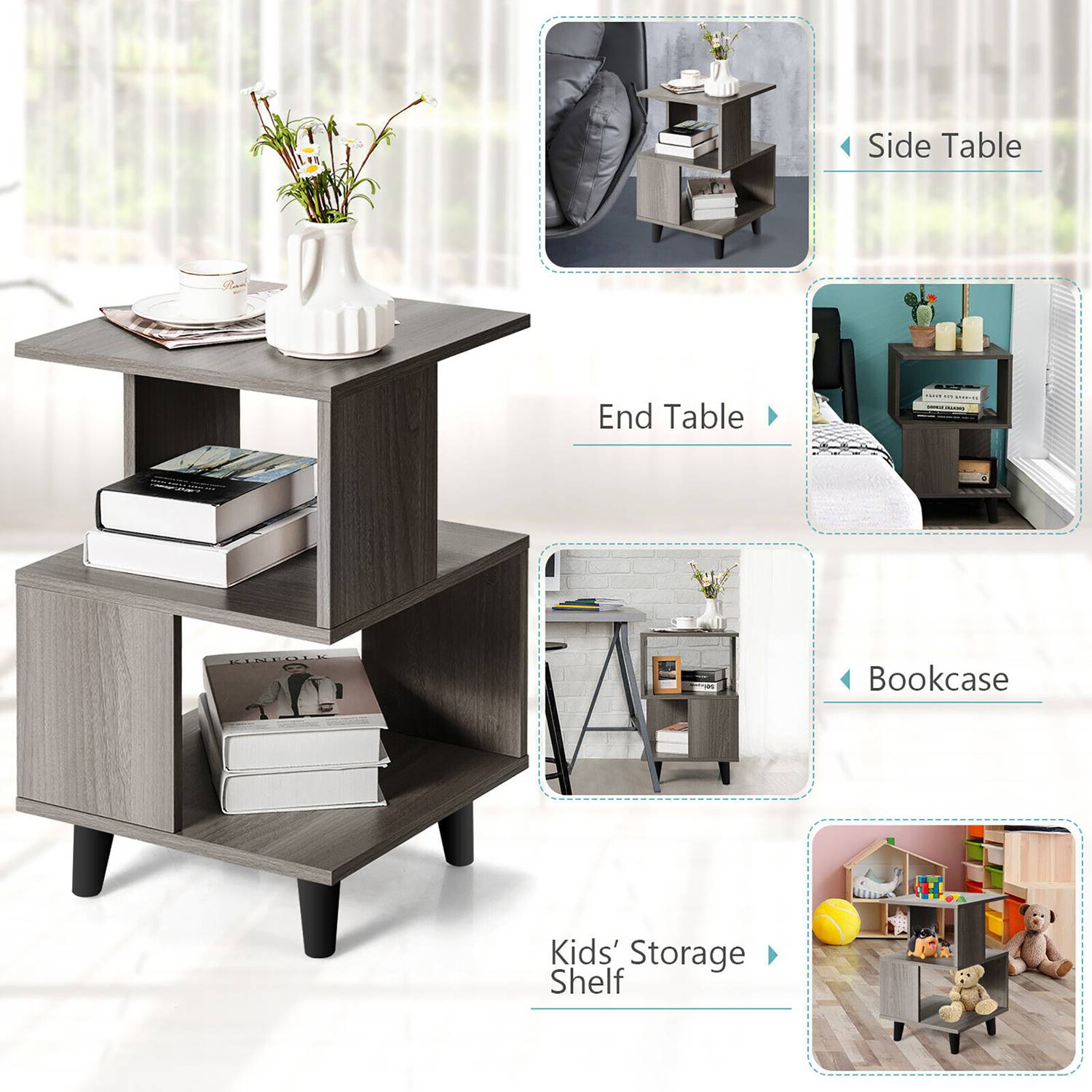 Costway CSHY001205 nightstands - View #10