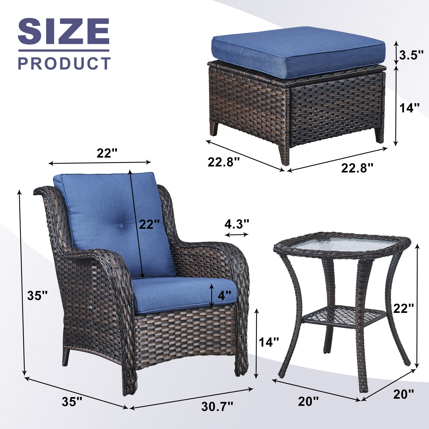 Rilyson FS006025014-1 Patio-Conversation-Sets - View #4