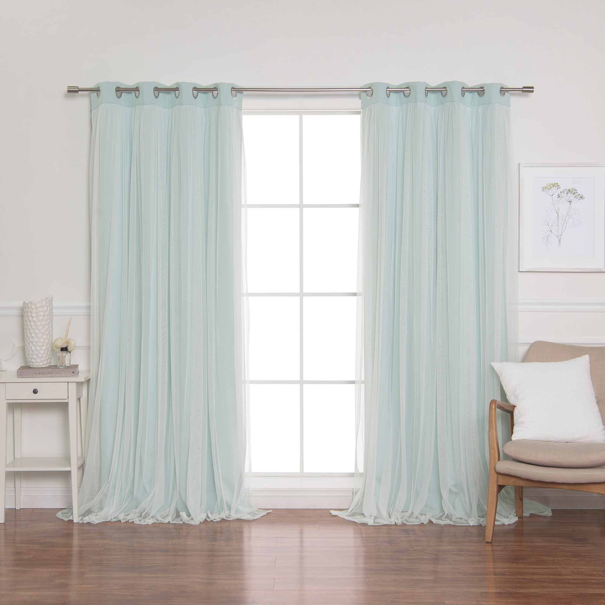Best Home Fashion GR-MARRYME-84-MINT curtains - View #5
