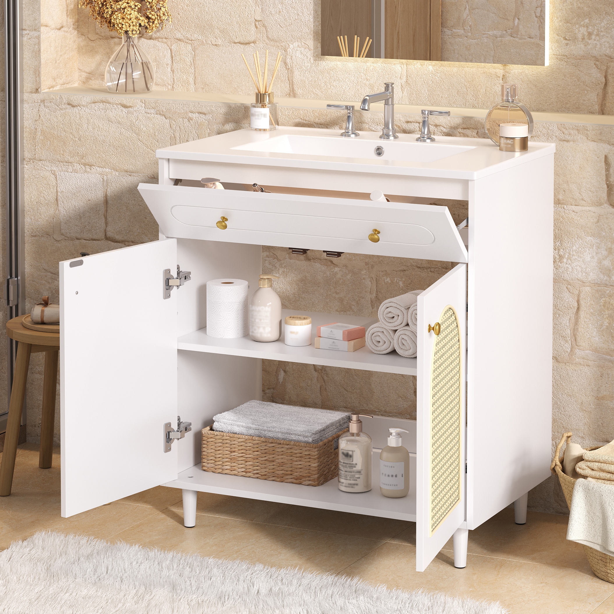 Wooakway FXLS0604-604Z88 Bath-Vanity-Combo - View #11