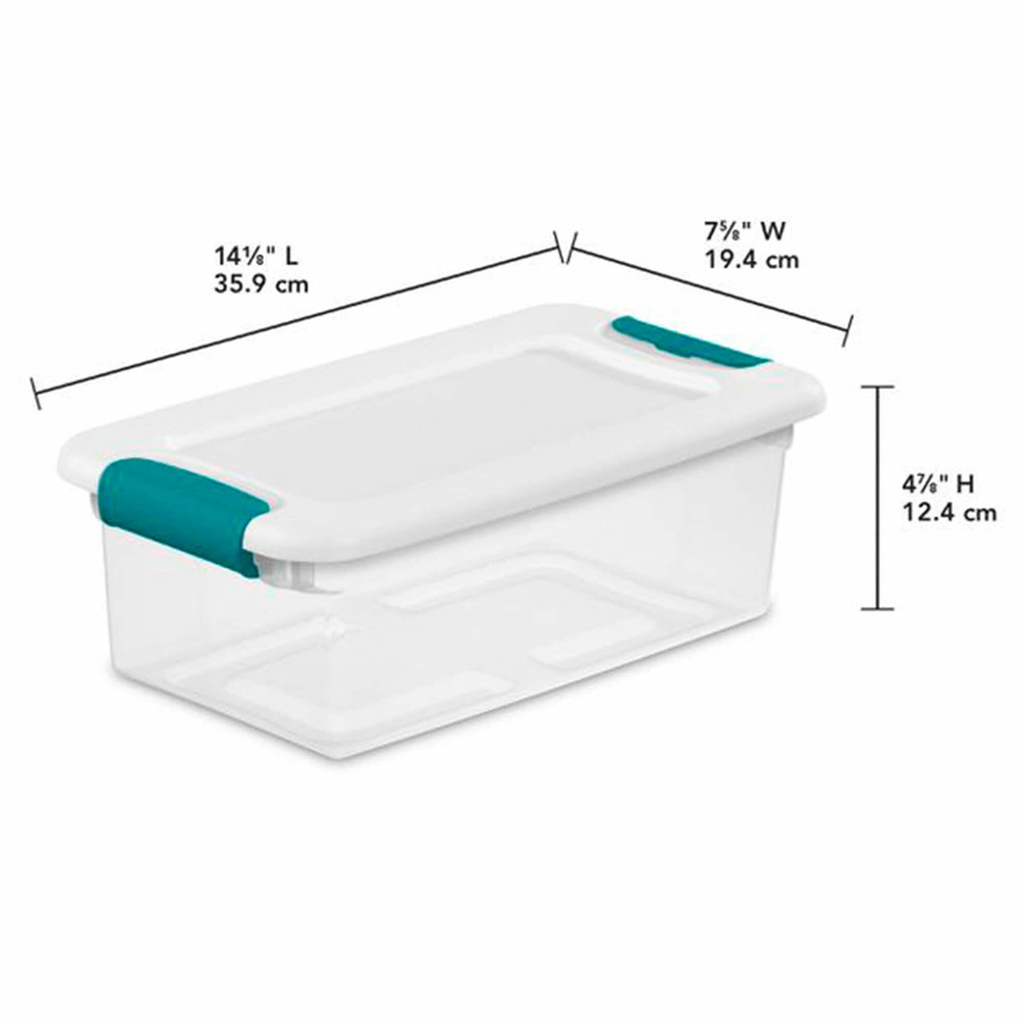 Sterilite 12 Qt Plastic Storage Bin Container Clear Gasket Sealed Box, (6  Pack), 6pk - Kroger