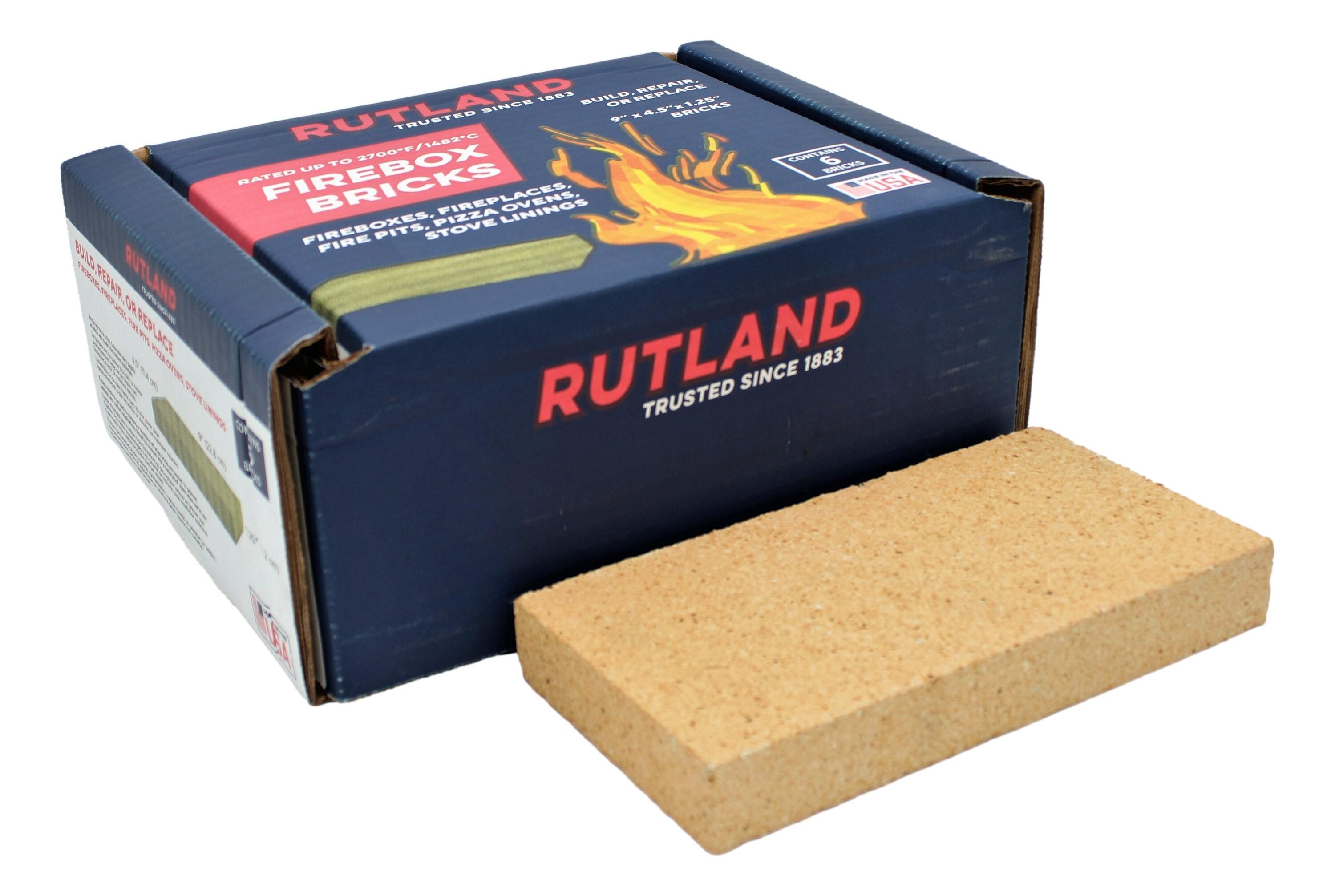 US Stove FireBrick 4.5 x 9 x 1.25 Inch Wood Stove Ceramic Fire Bricks (12  Pack), 1 Piece - Fry's Food Stores