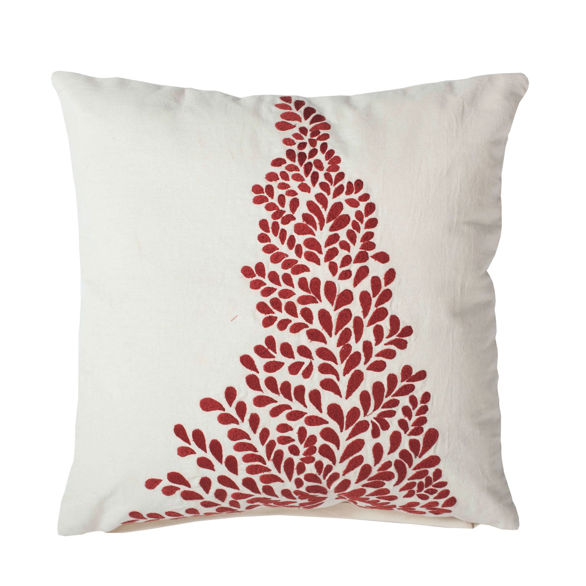 Vickerman QTX17211 18-in x 18-in Red Square Indoor Decorative Pillow