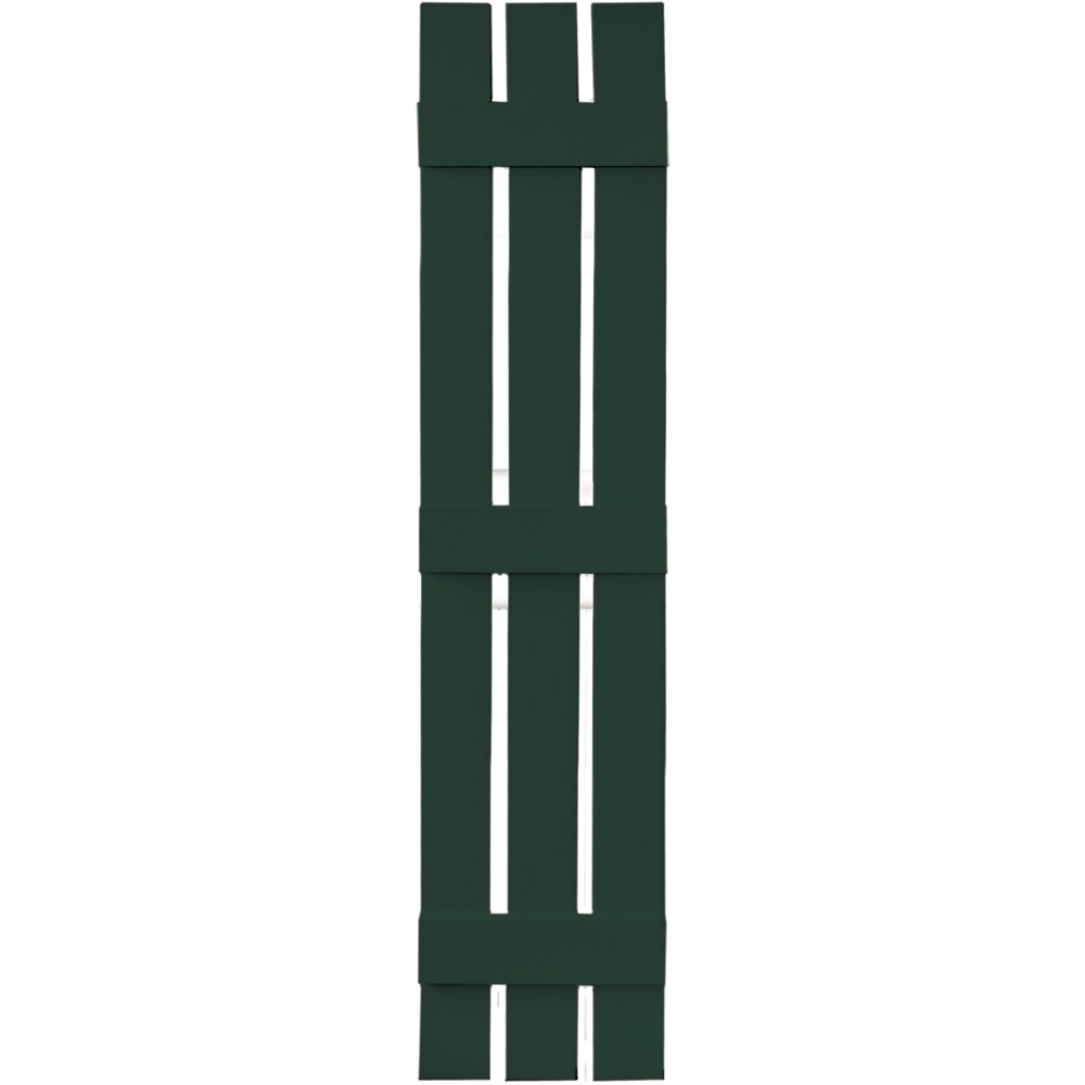 Vantage V5371263122 11.875-in W x 63-in H Midnight Green Board and Batten Spaced Exterior Shutters