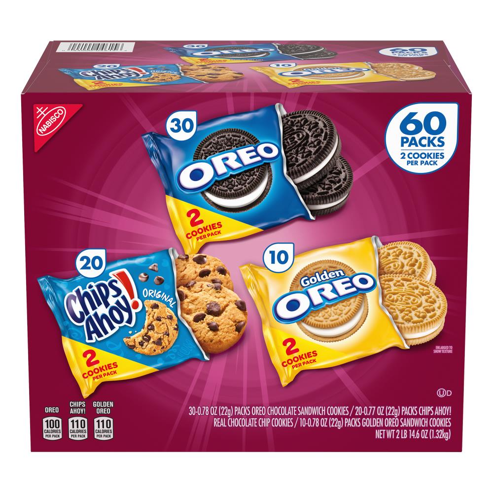 Classic Cookie Soft Baked Variety Pack, 48 Individually Wrapped Cookies, 3  oz Per Cookie