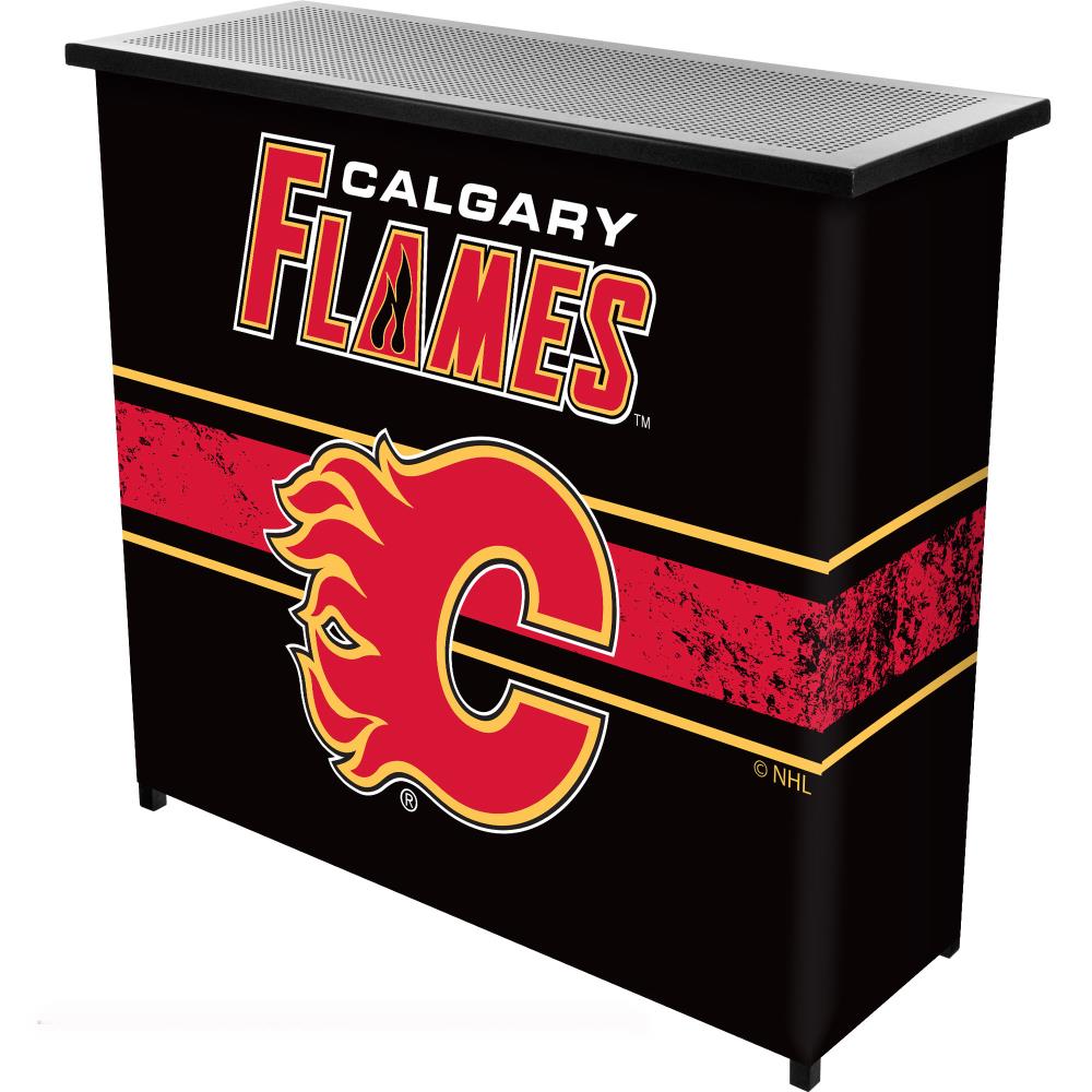 Trademark Gameroom NHL8000-CF2 Calgary Flames-Bar 39-in x 36-in Multiple Colors/Finishes Rectangle Mini Bar