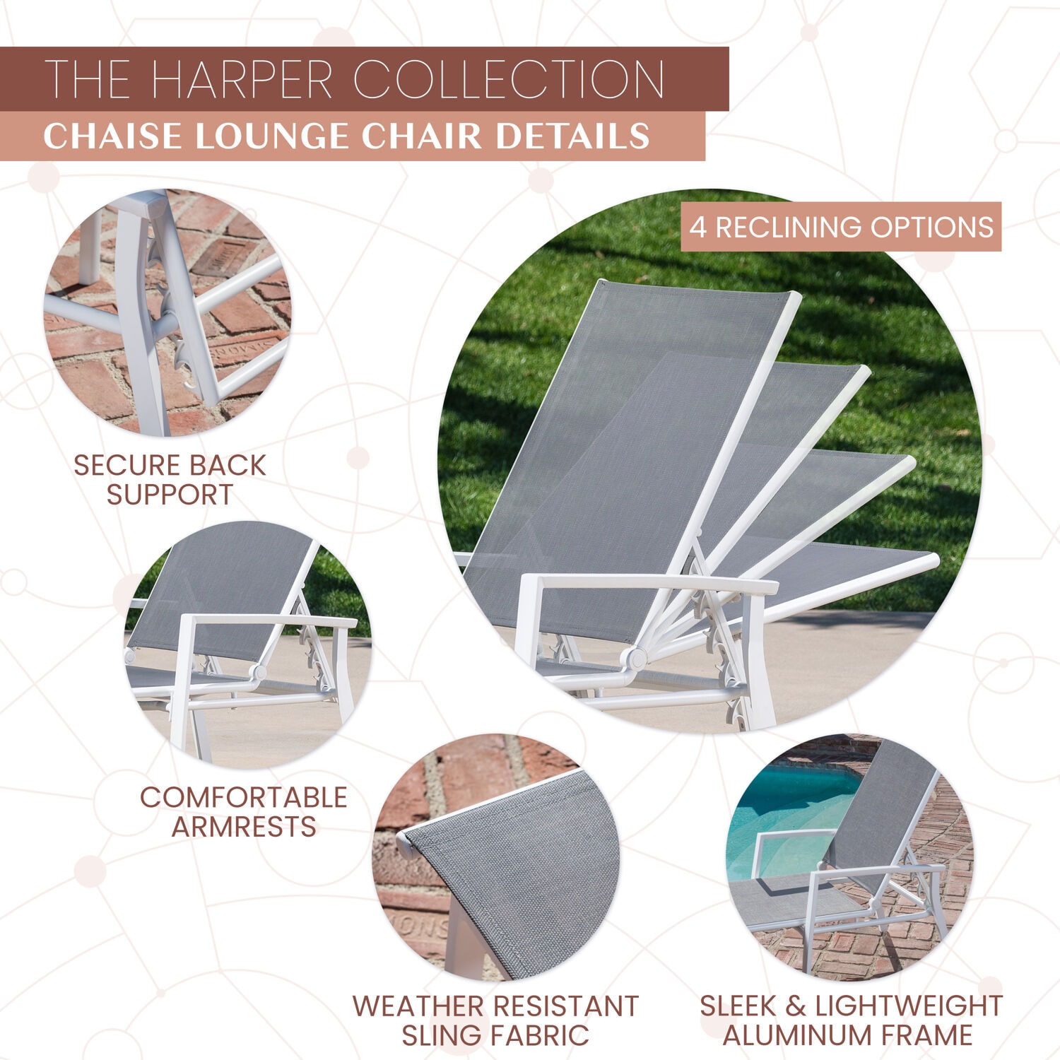 Mod Furniture HARPCHS-W-GRY Patio-Chairs - View #3
