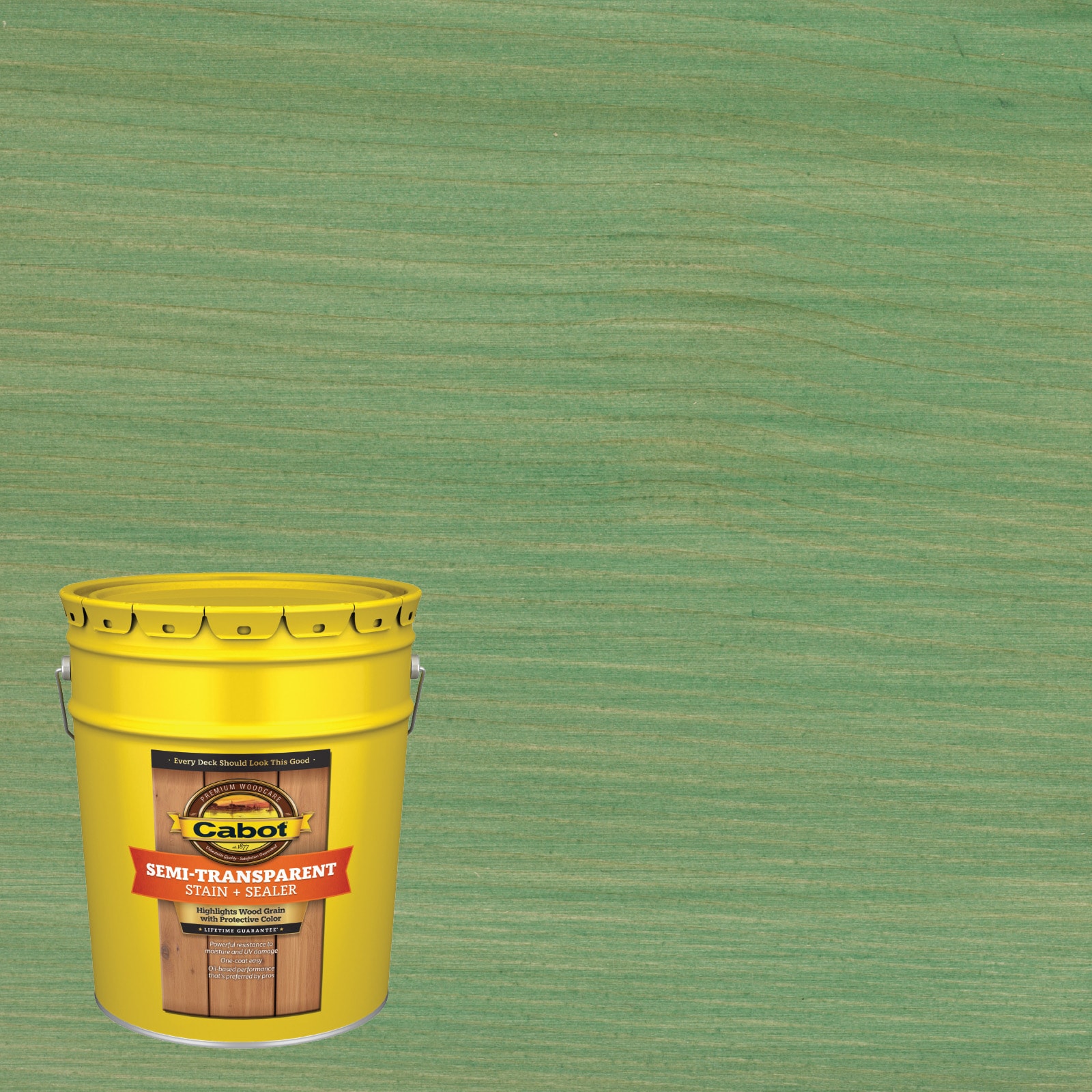 Cabot EVERGREEN-379516 Evergreen Semi-transparent Exterior Wood Stain and Sealer in One ( 5-gallon )