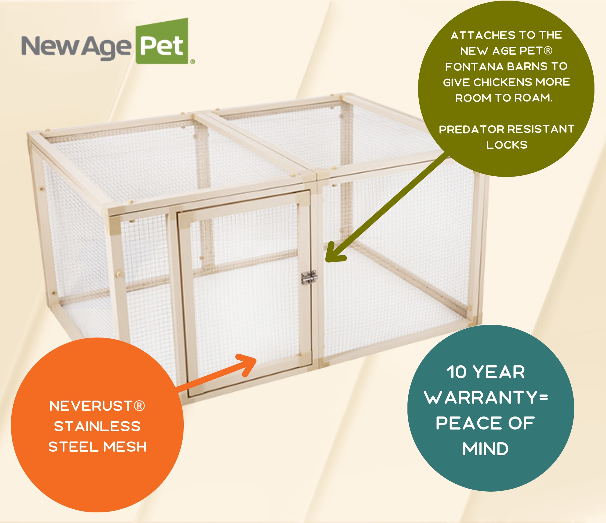New Age Pet ECHK103-P Chicken-Coops-Rabbit-Hutches - View #9