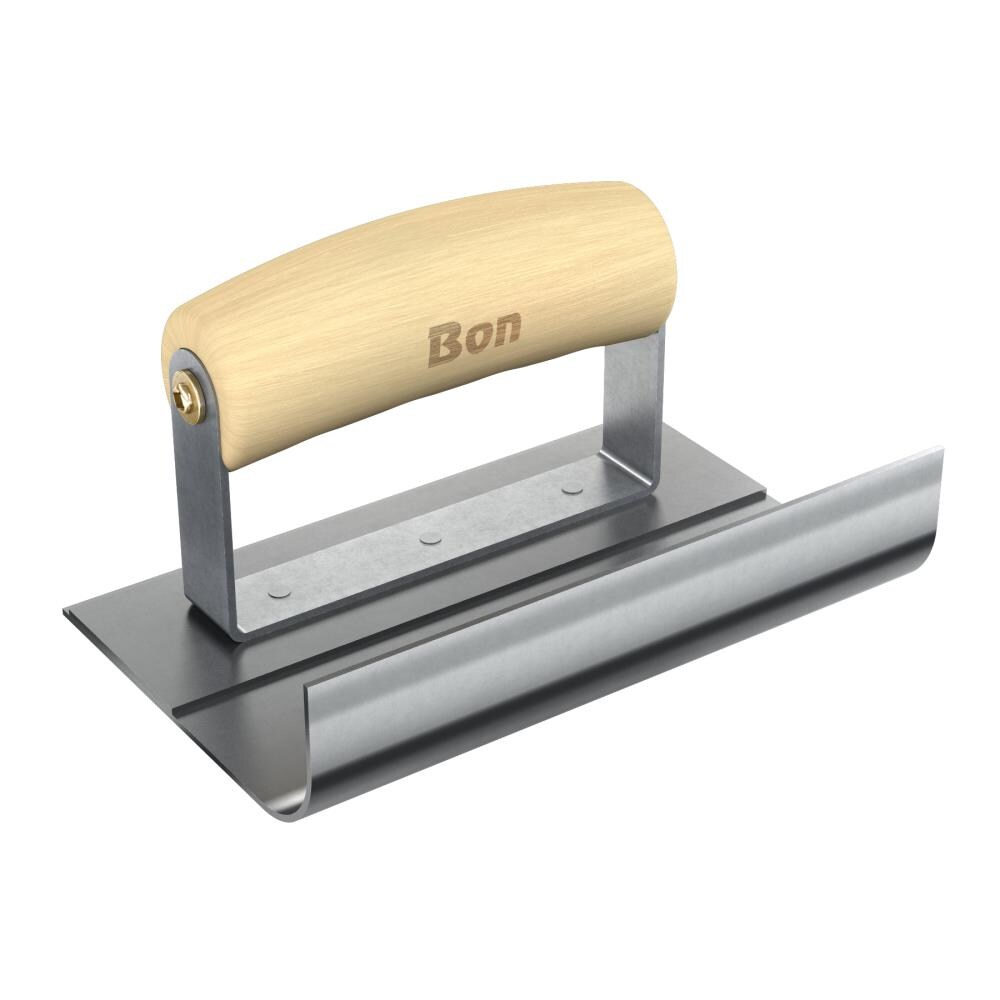 Bon Tool 82-786 6-in x 1.5-in Stainless Steel Concrete Edger with 0.75-in Radius