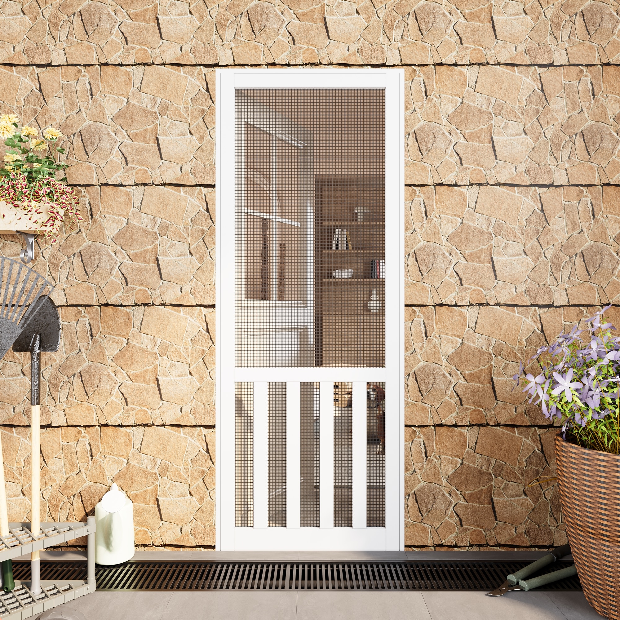 White 32-in x 80-in Screen Doors at Lowes.com