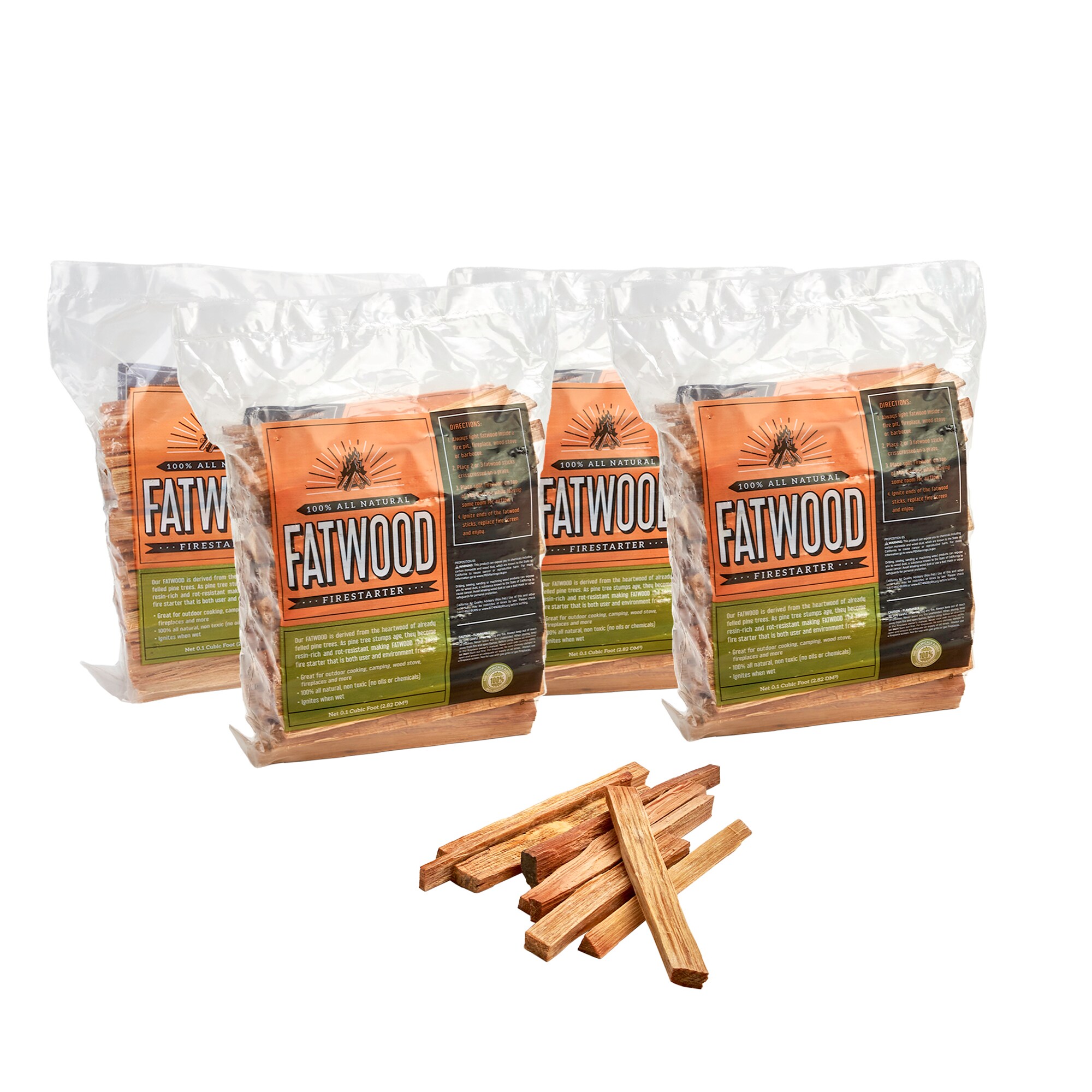 Mr. Bar-B-Q 249911-4PK Fatwood 16-lbs. Natural Firestarter 4 -Pack