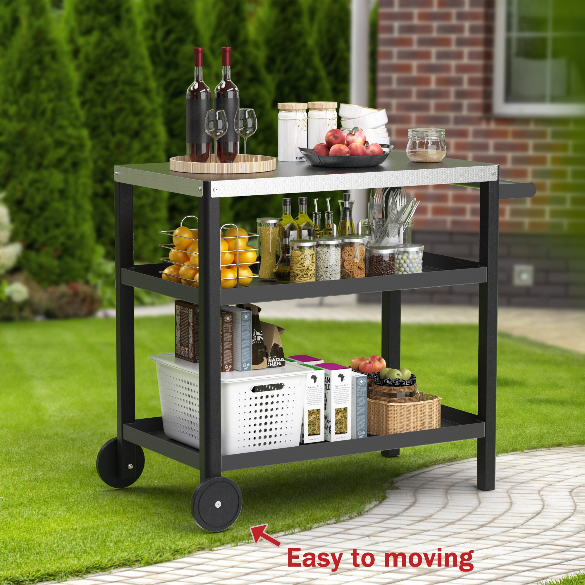 Poly furniture KC-SS06-BK Grill-Carts-Grill-Stands - View #5