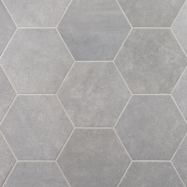 Hex Matte Porcelain Floor And Wall Tile, Concrete Hex Floor Tile