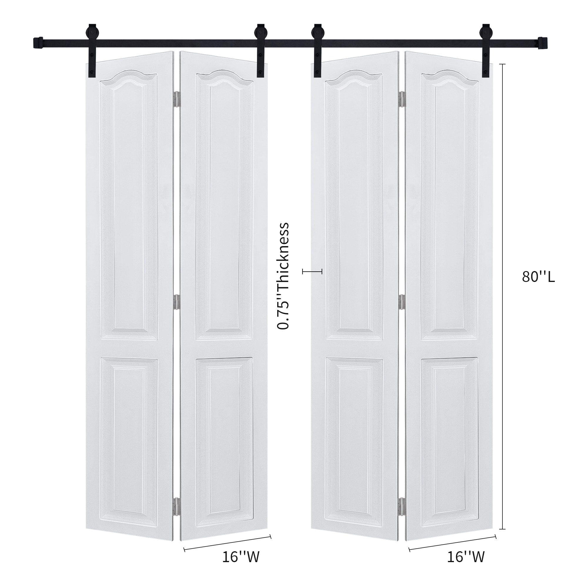LOVMOR SF-L-T3910P382709 Bifold-Sliding-Closet-Doors - View #2
