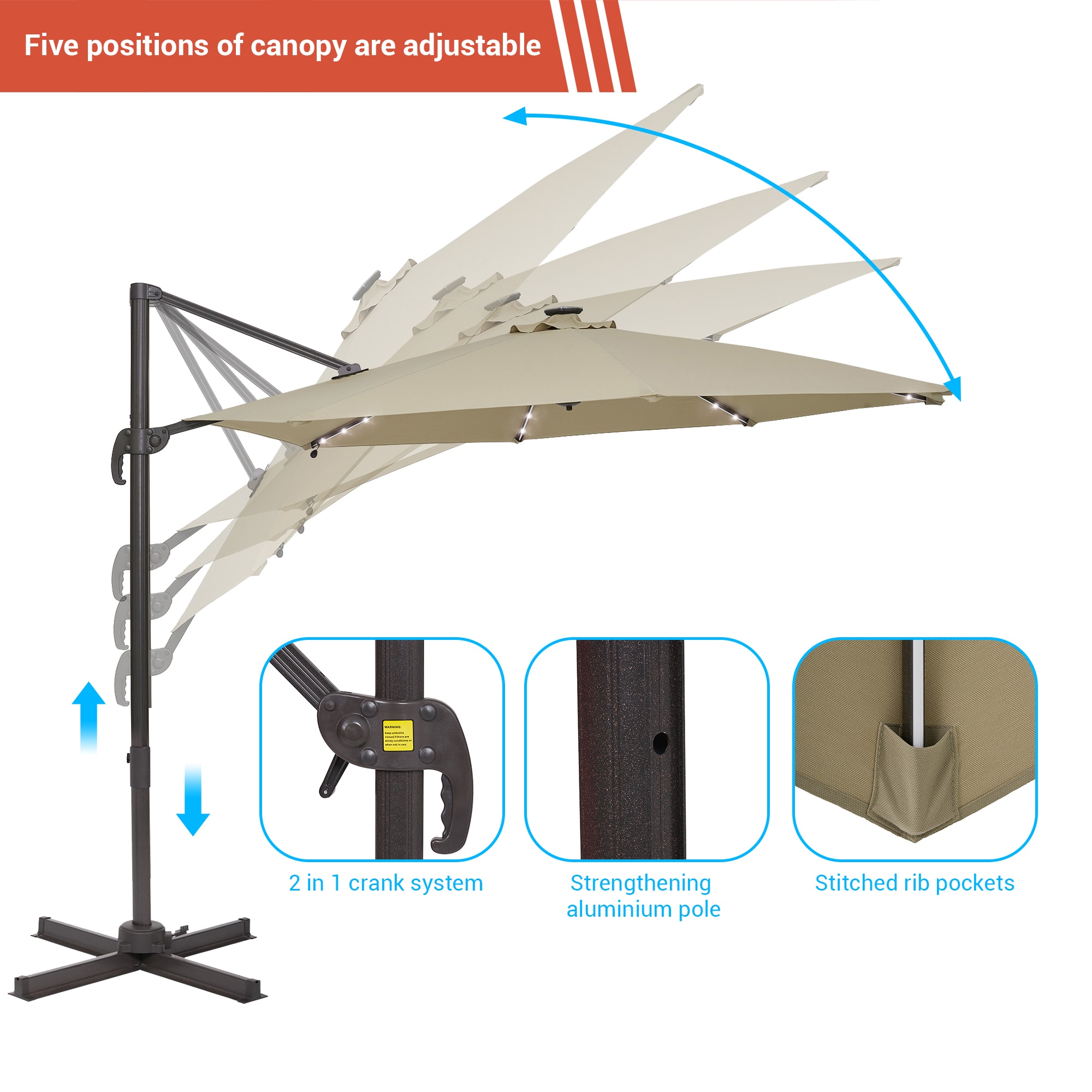 ACEGOSES LW-PCT-JC12M-LED Umbrellas-2 - View #4