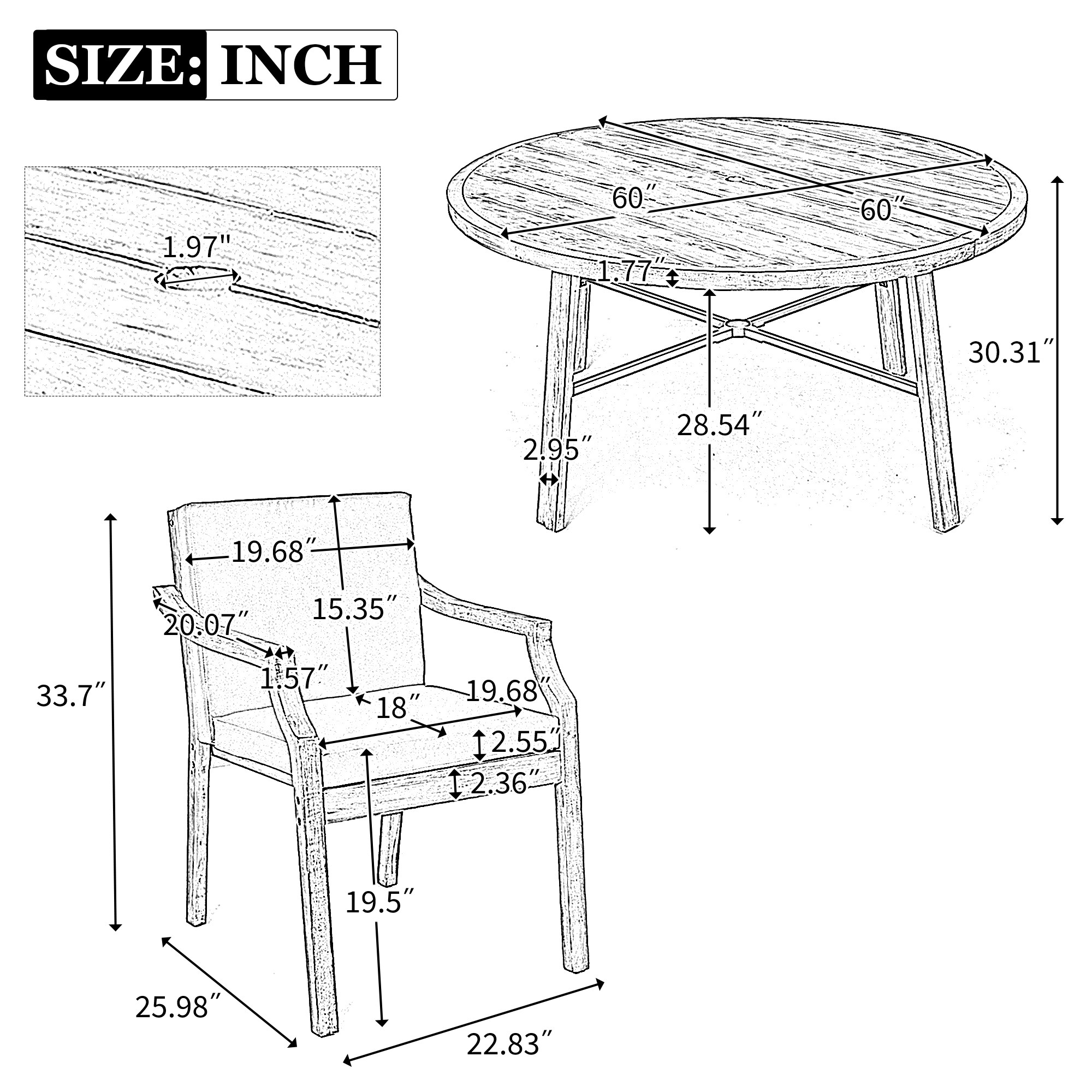 SINOFURN SYB060021BG Patio-Dining-Sets - View #12