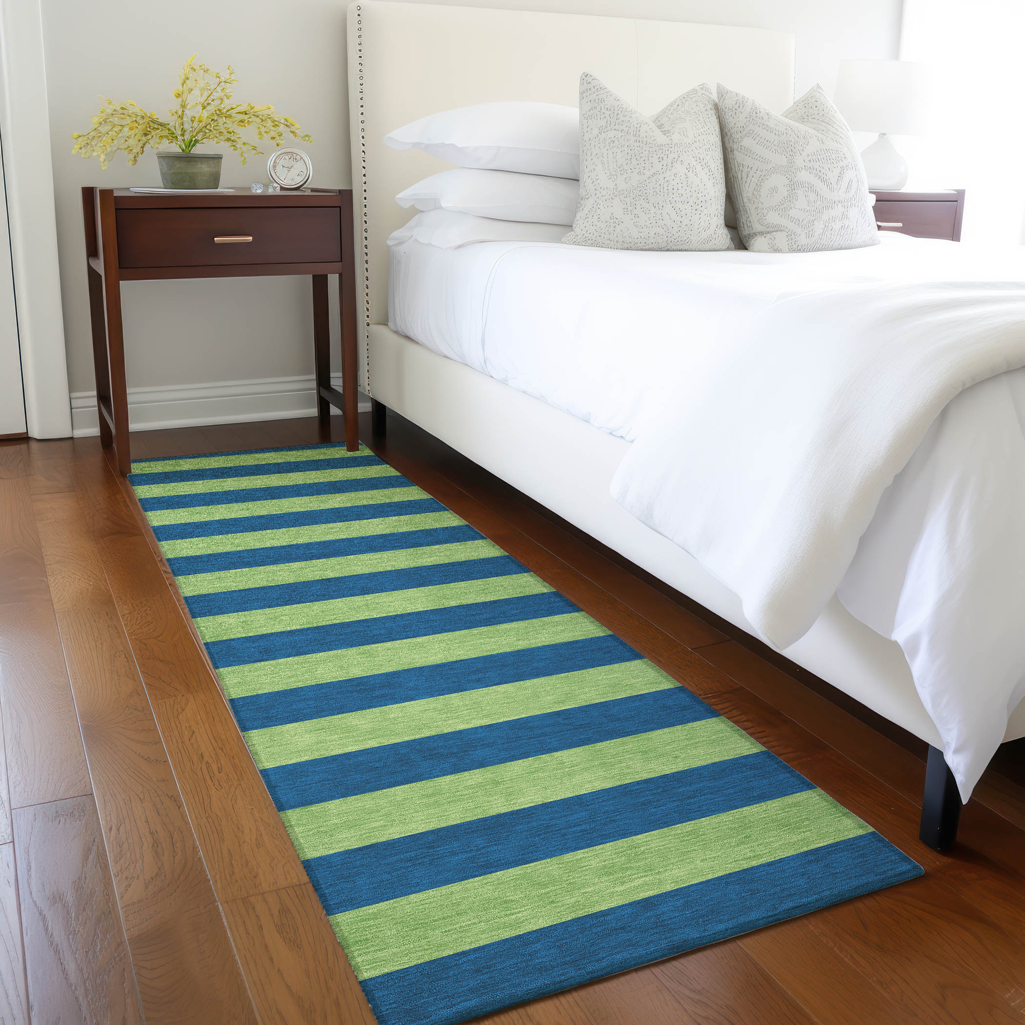 Addison Rugs ACN530NA2X8 Chantille ACN530NA 2 x 7 (ft) Polyester Navy Rectangular Indoor/Outdoor Abstract Machine washable Area rug