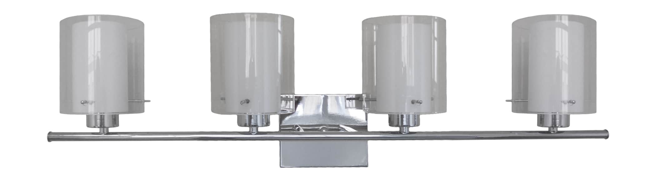 Whitfield Lighting VL28055-4CH Aleina 29-in 1-Light Chrome Transitional Vanity Light