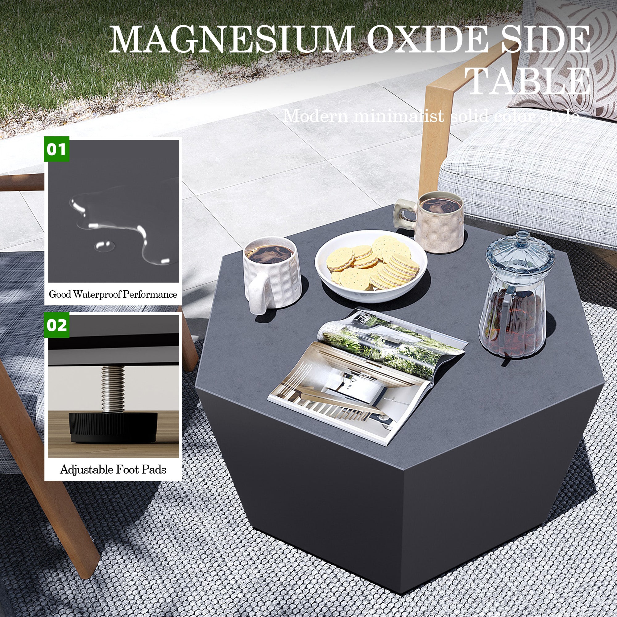 UPHA PL-CT28M-6-DK Patio-Tables - View #6