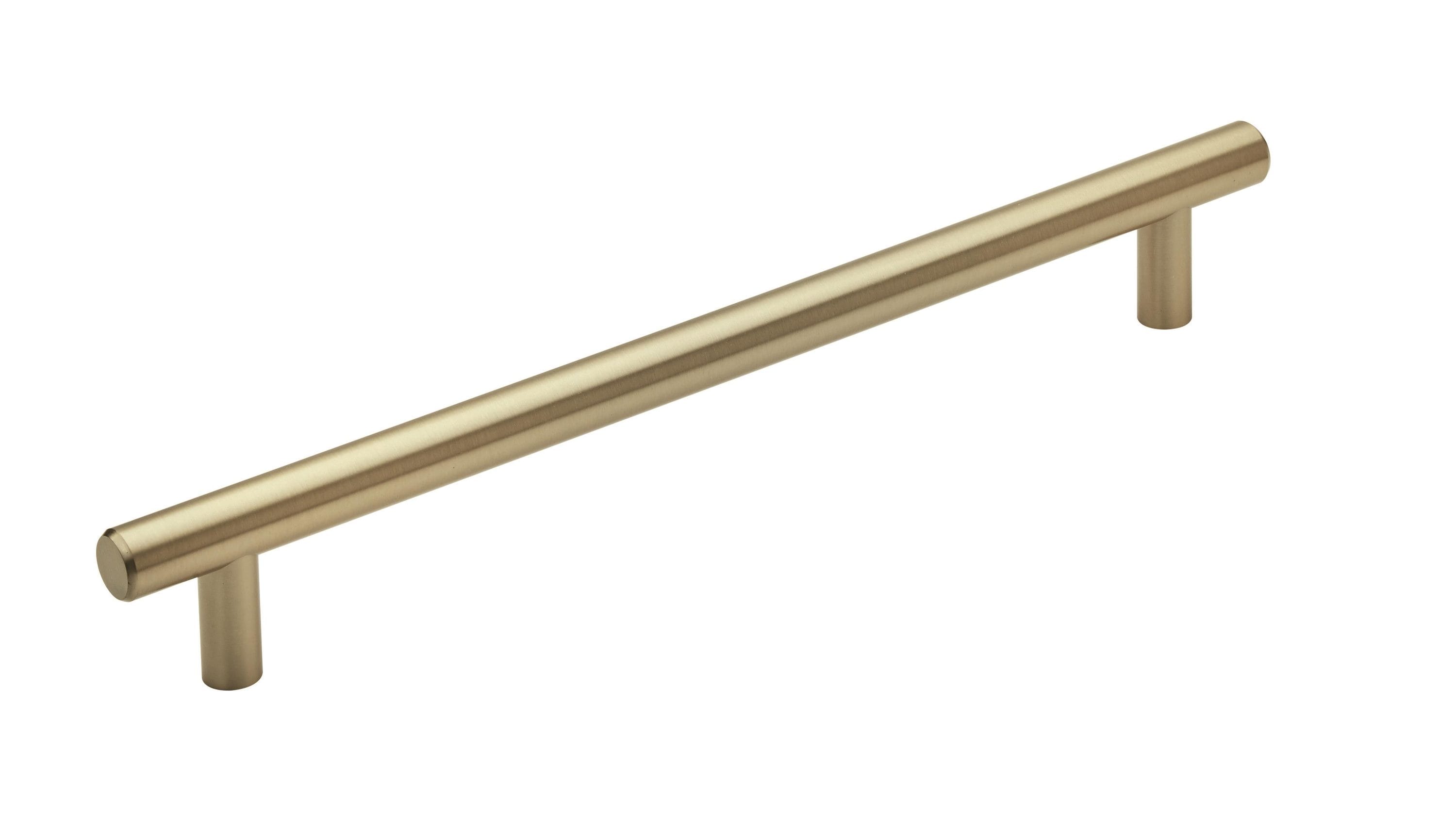 Amerock Bar Pulls 12-in Center to Center Golden Champagne Cylindrical Bar For Use on Appliances Drawer Pulls