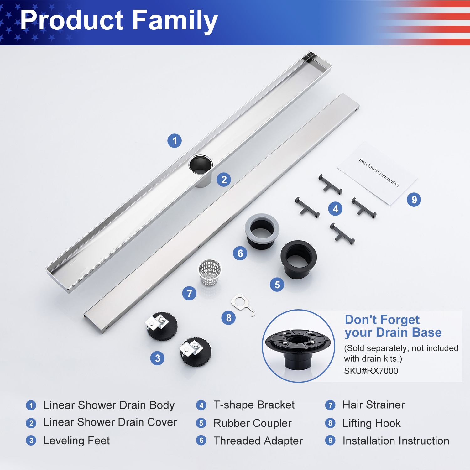 Rainlex RX7001BN-32 Drains-Flanges - View #8