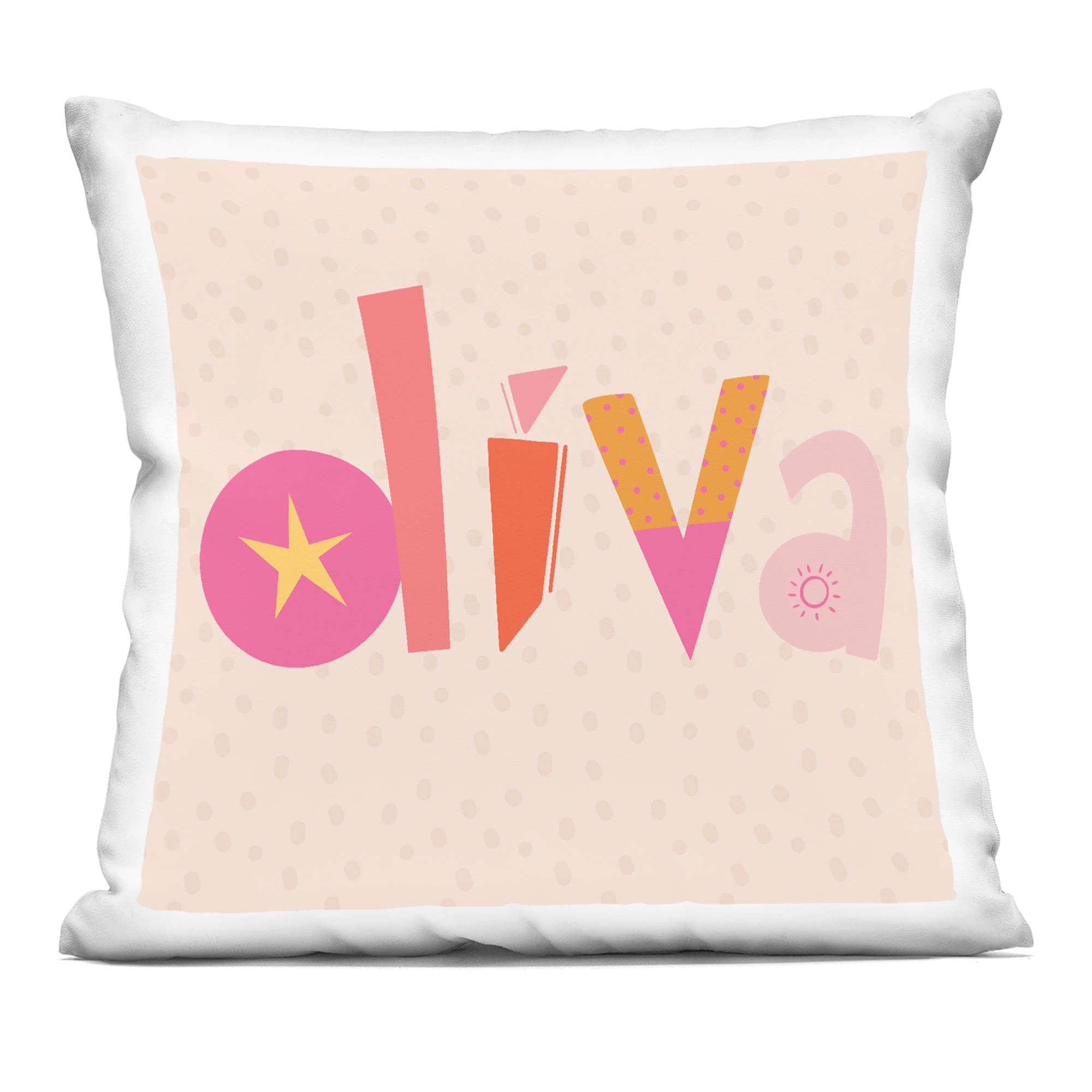 Stupell Industries PLP-130-SQW-18X18 Diva Patterned Whimsical Text Decorative Printed Pillow Design by Sazerelli Designs