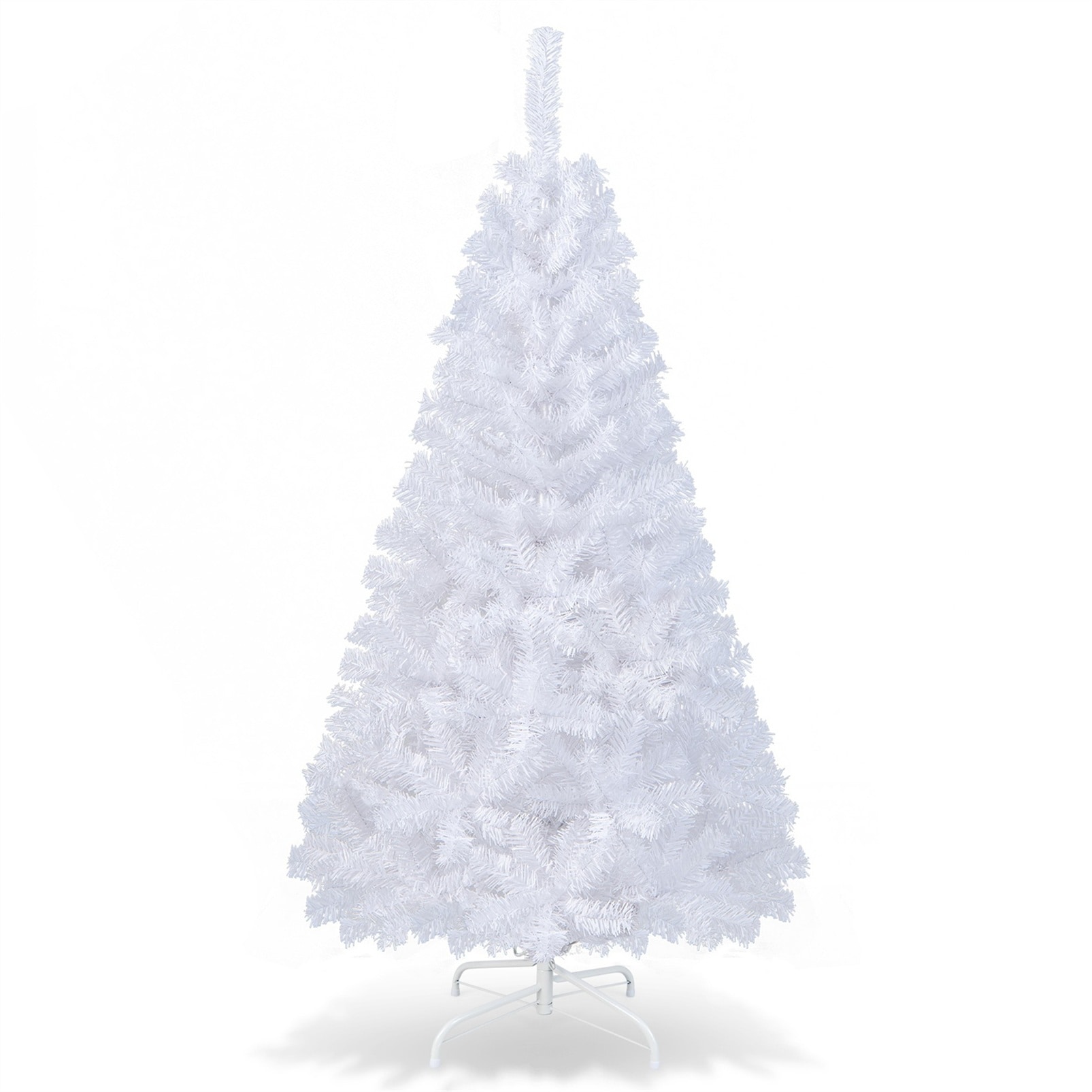 Gtnali 6-ft Unlit White PVC Artificial Christmas Tree with 650 Tips