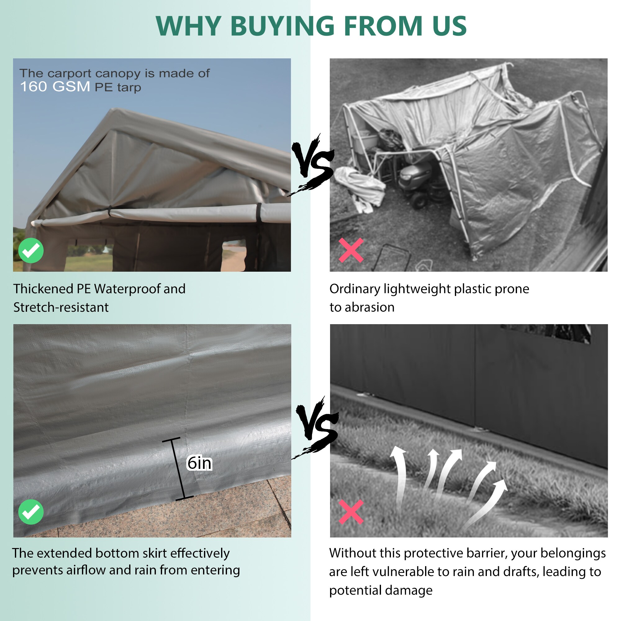 Anysun 717974542183 Carport-Covers - View #6
