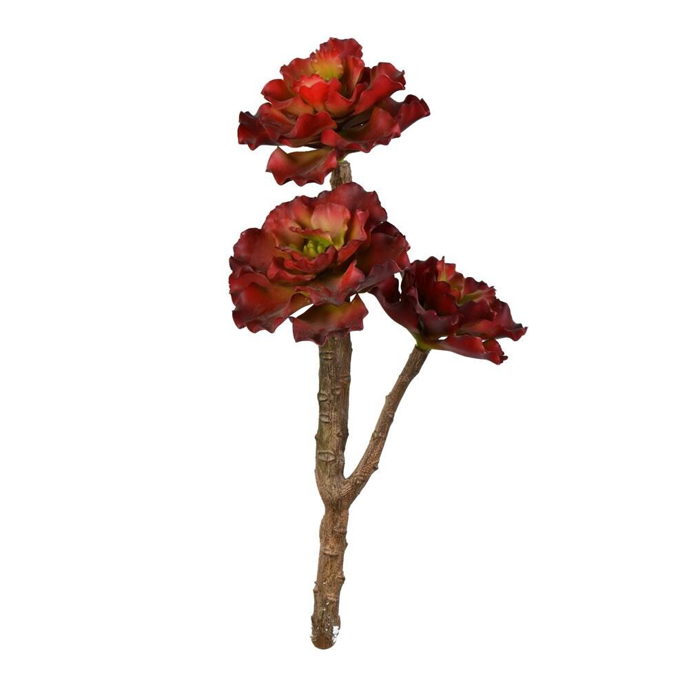 Vickerman FH190813 13-in Red Indoor Desktop Mixed greenery Artificial plant