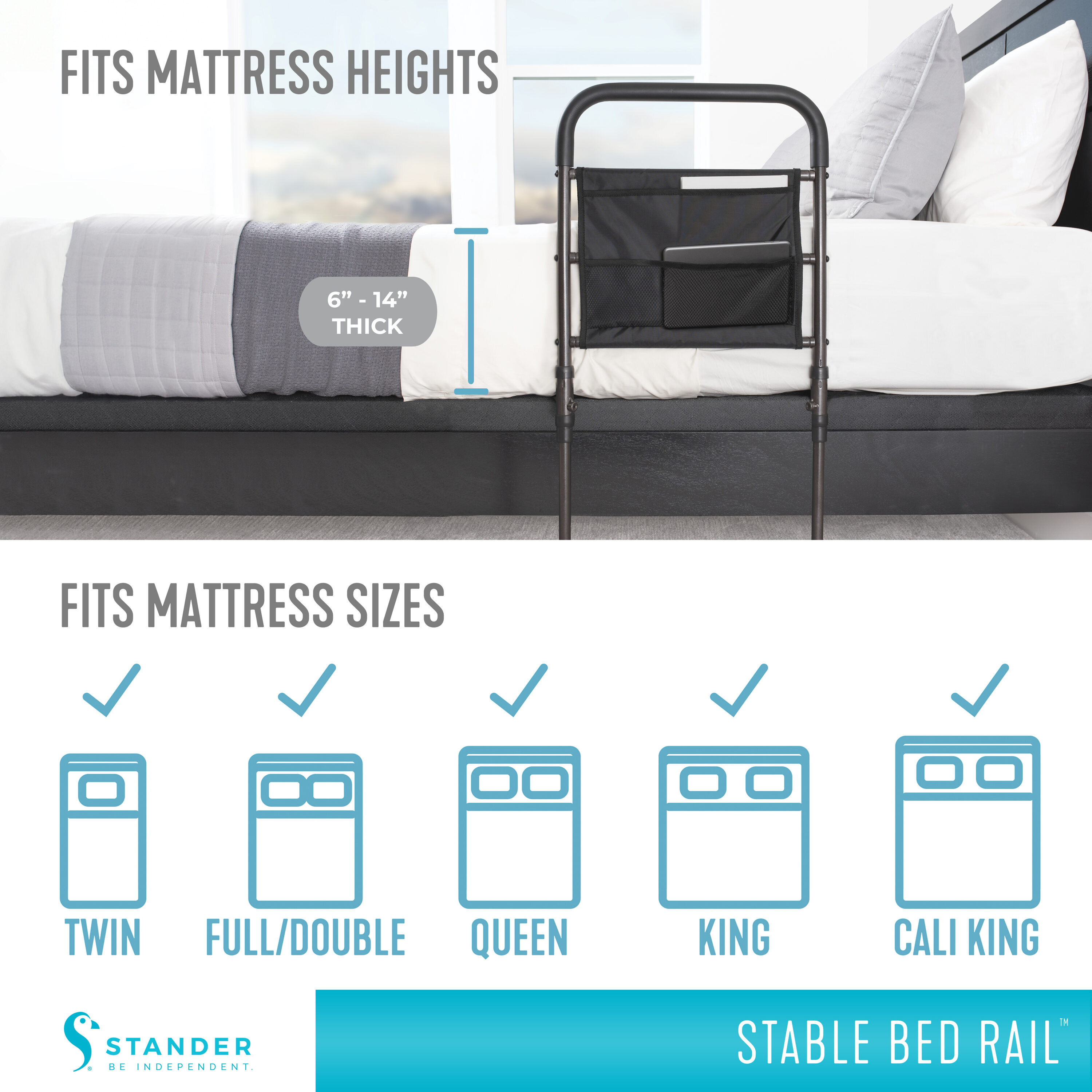 Stander 5800 Bed-Rails - View #6