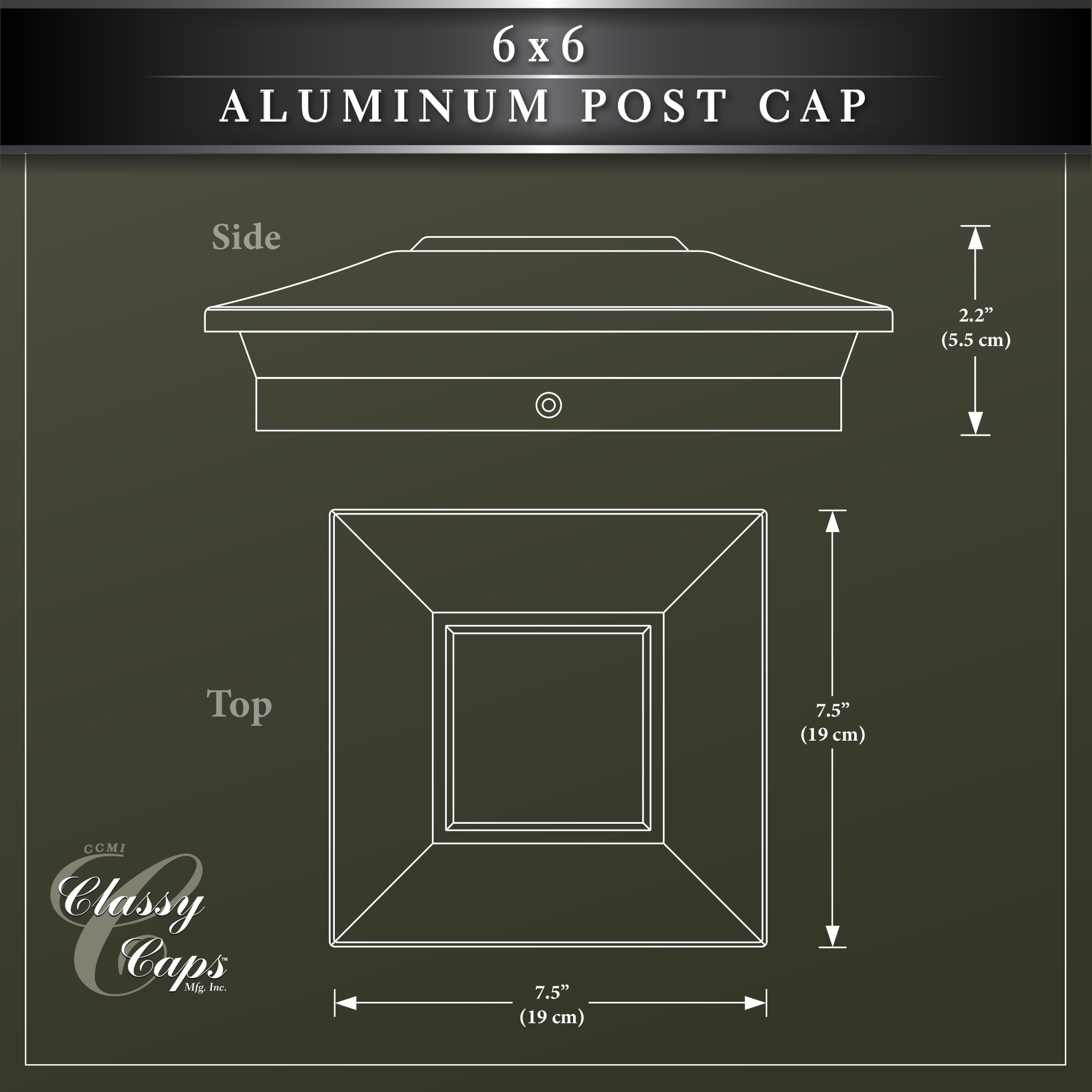 Classy Caps NSX66R Deck-Post-Caps - View #6