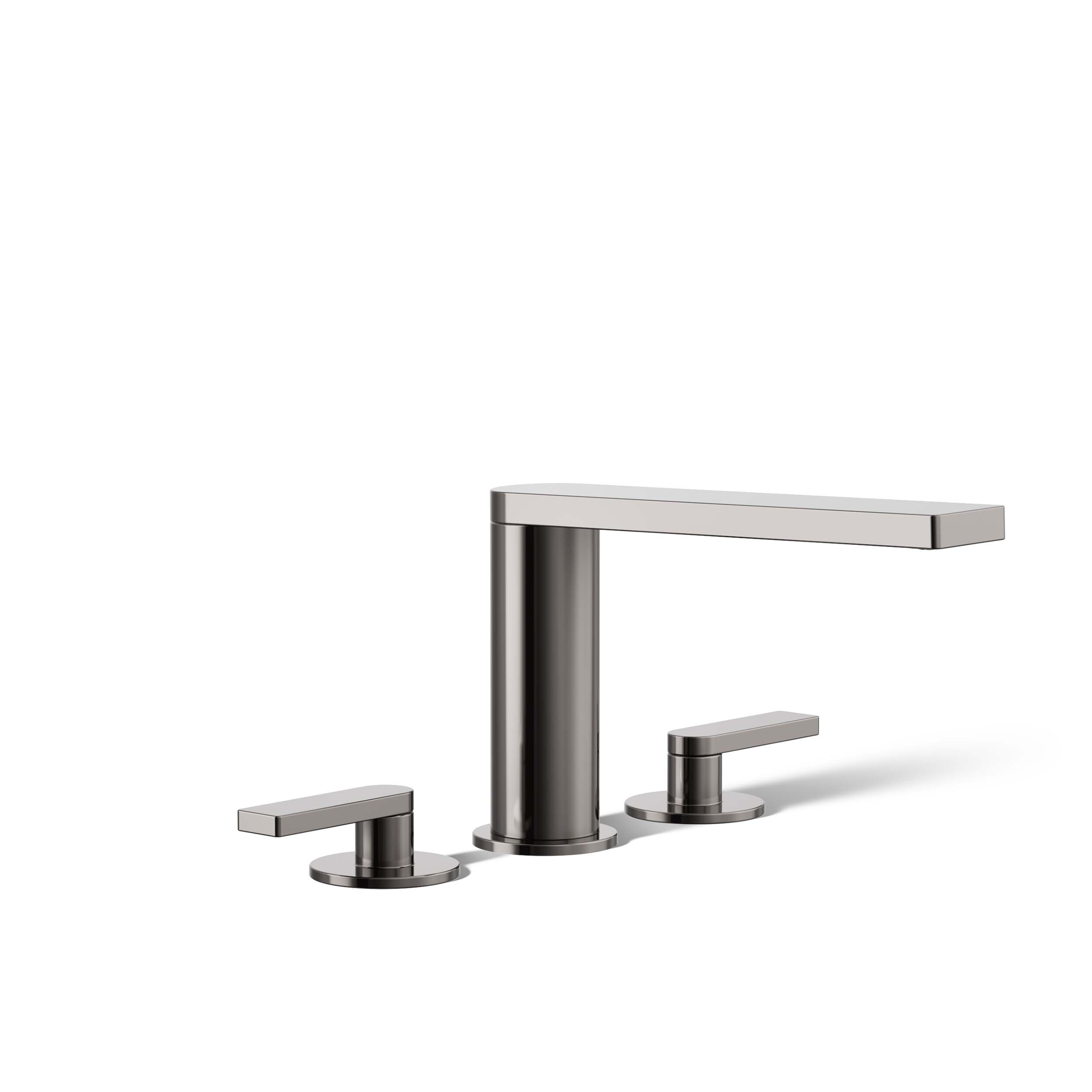 KOHLER 73081-4-TT Composed Vibrant Titanium 2-handle Deck-mount Roman Low-arc Bathtub Faucet ( Valve Included )