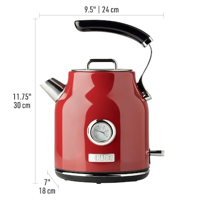 Retro Electric Kettle Temperature Control 1.8L Large Capacity with Watch  Stainless Steel Smart Electric Kettles (Color : Cream Color, Size : USA)