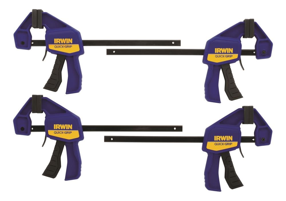 IRWIN 1957071 QUICK-GRIP 4 -Pack 6-in Medium-Duty One Handed Bar Clamp