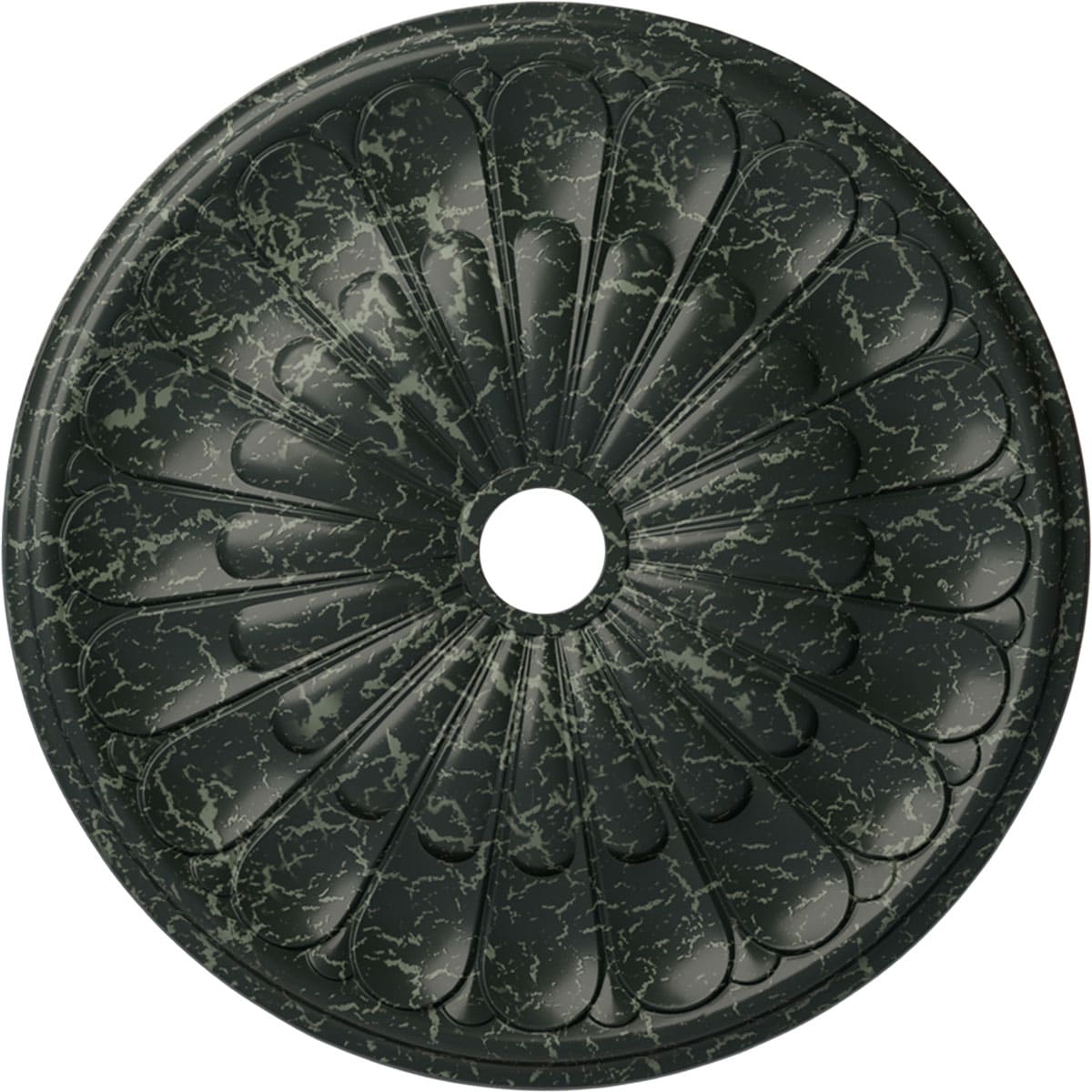 Ekena Millwork CM31GOPTC Gorleen 31.625-in W x 31.625-in L Painted Turtle Crackle Polyurethane Whole Ceiling Medallion