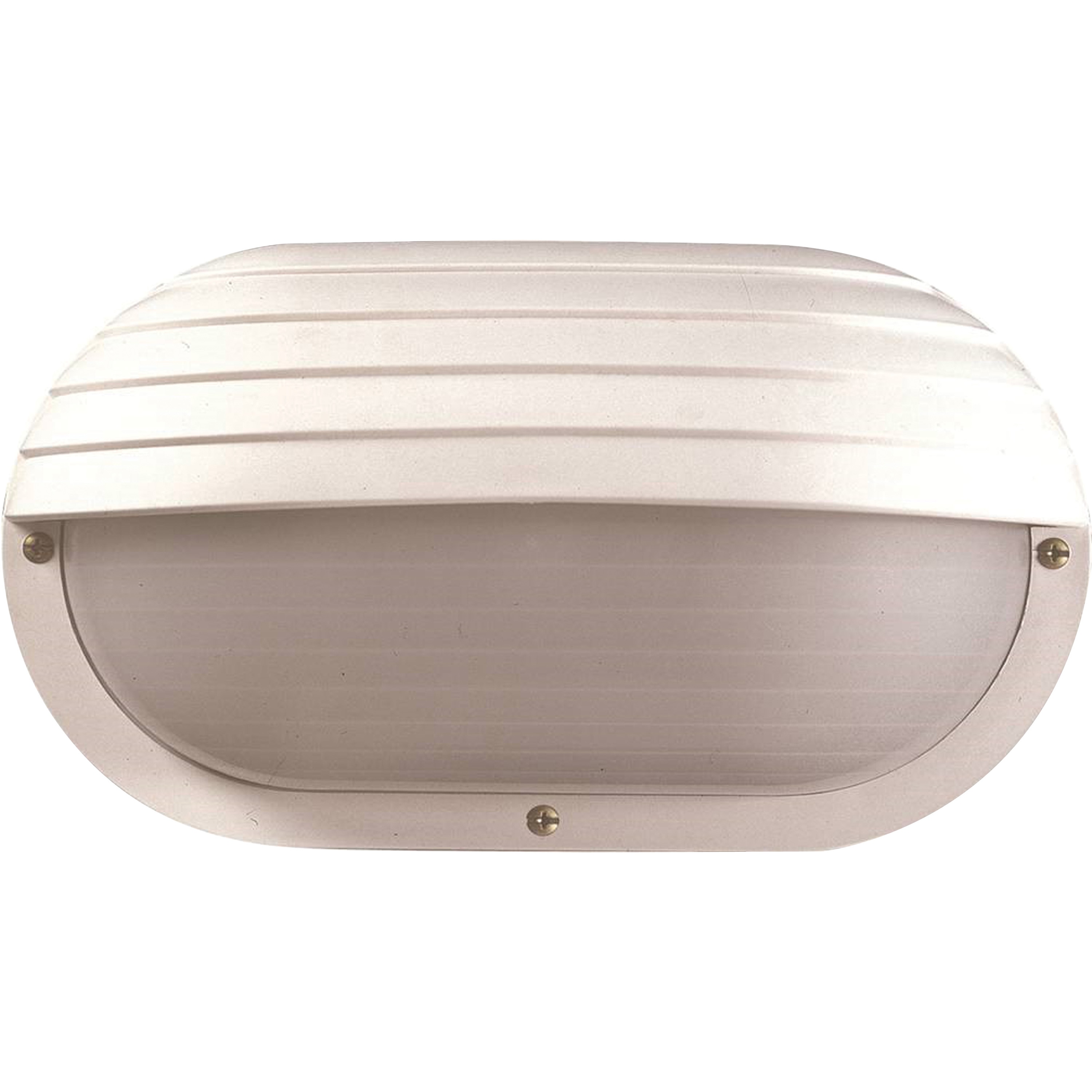 Volume Lighting V8854-6 1 -Light 6-in H Satin White Hardwired Outdoor Wall Light